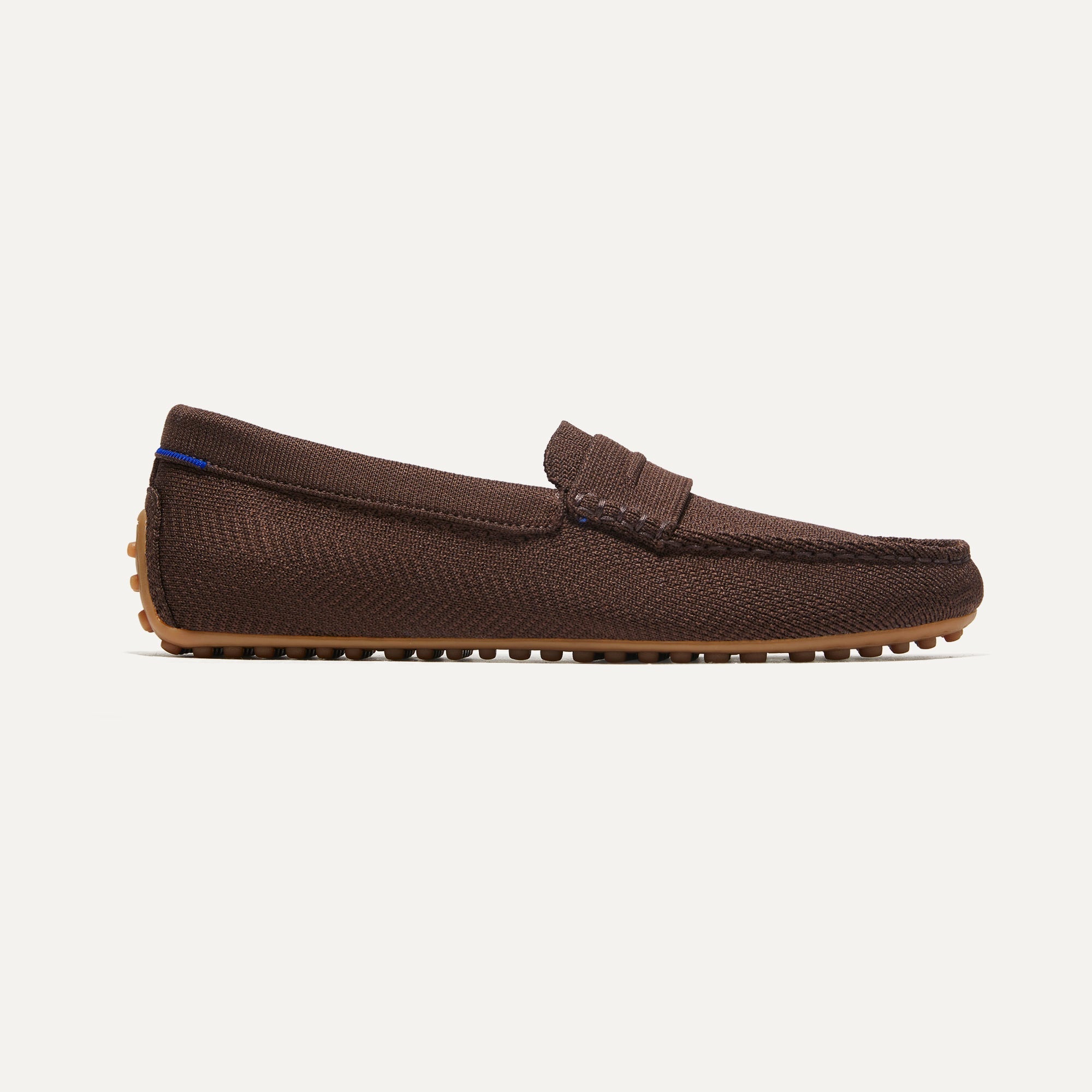 The Driving Loafer Brown Herringbone