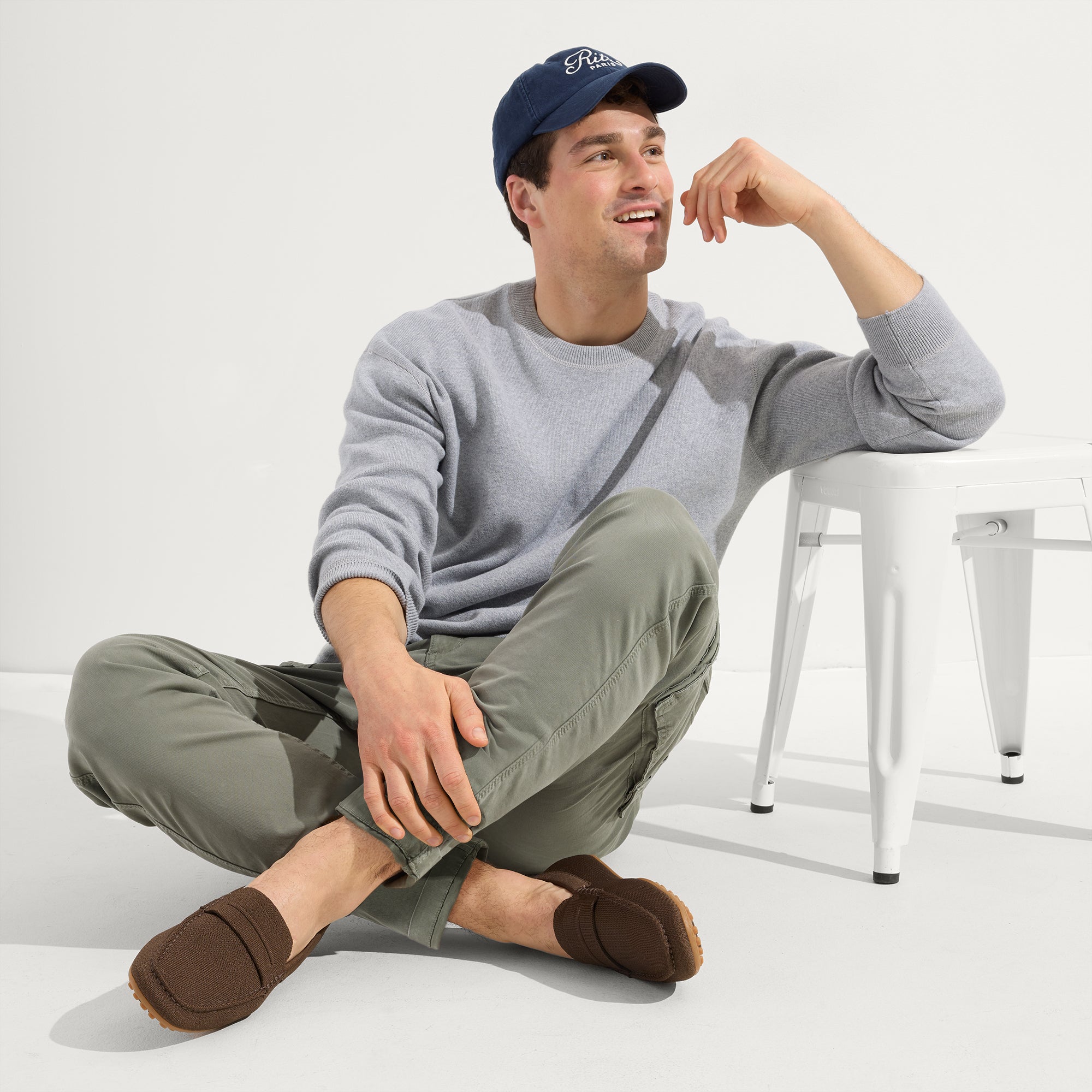 The Driving Loafer Brown Herringbone - Image 3