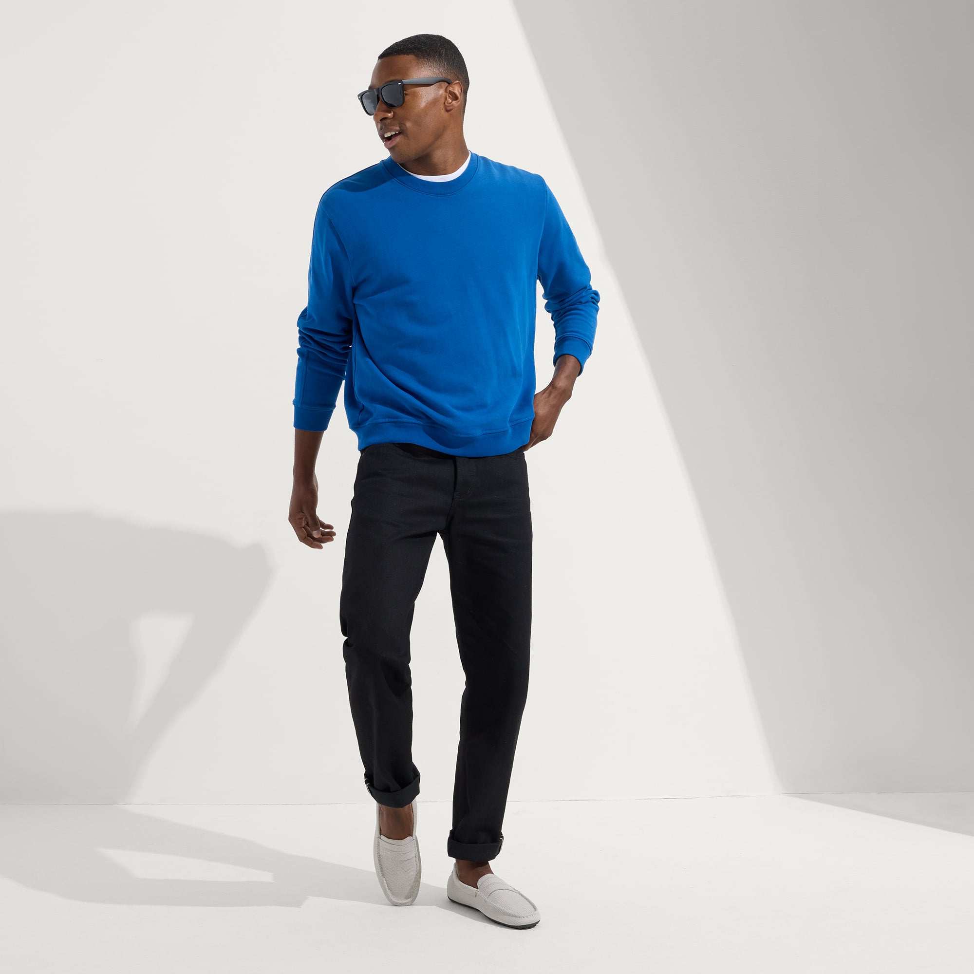 The Driving Loafer Light Grey Herringbone - Image 3