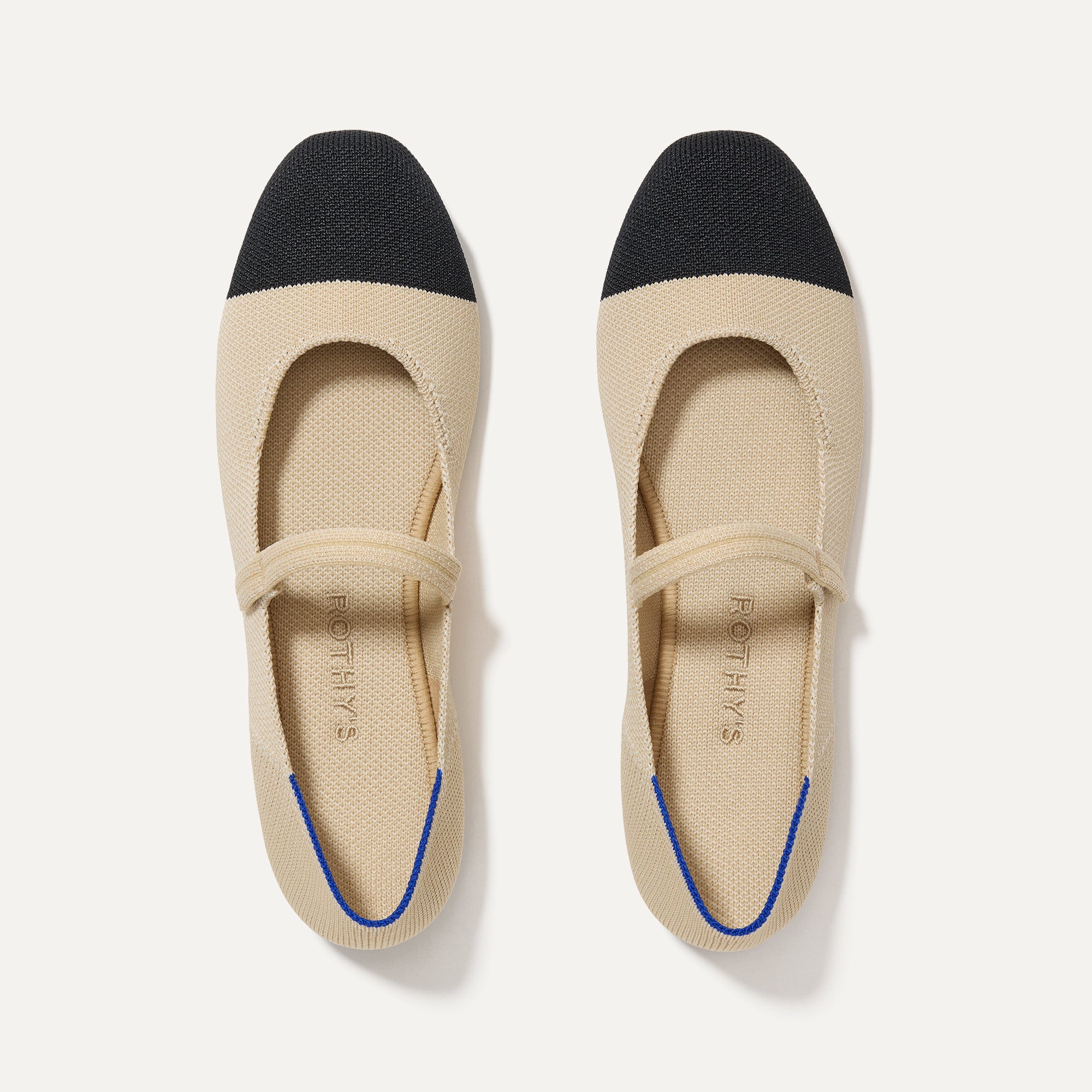 The Square Mary Jane Cream Captoe