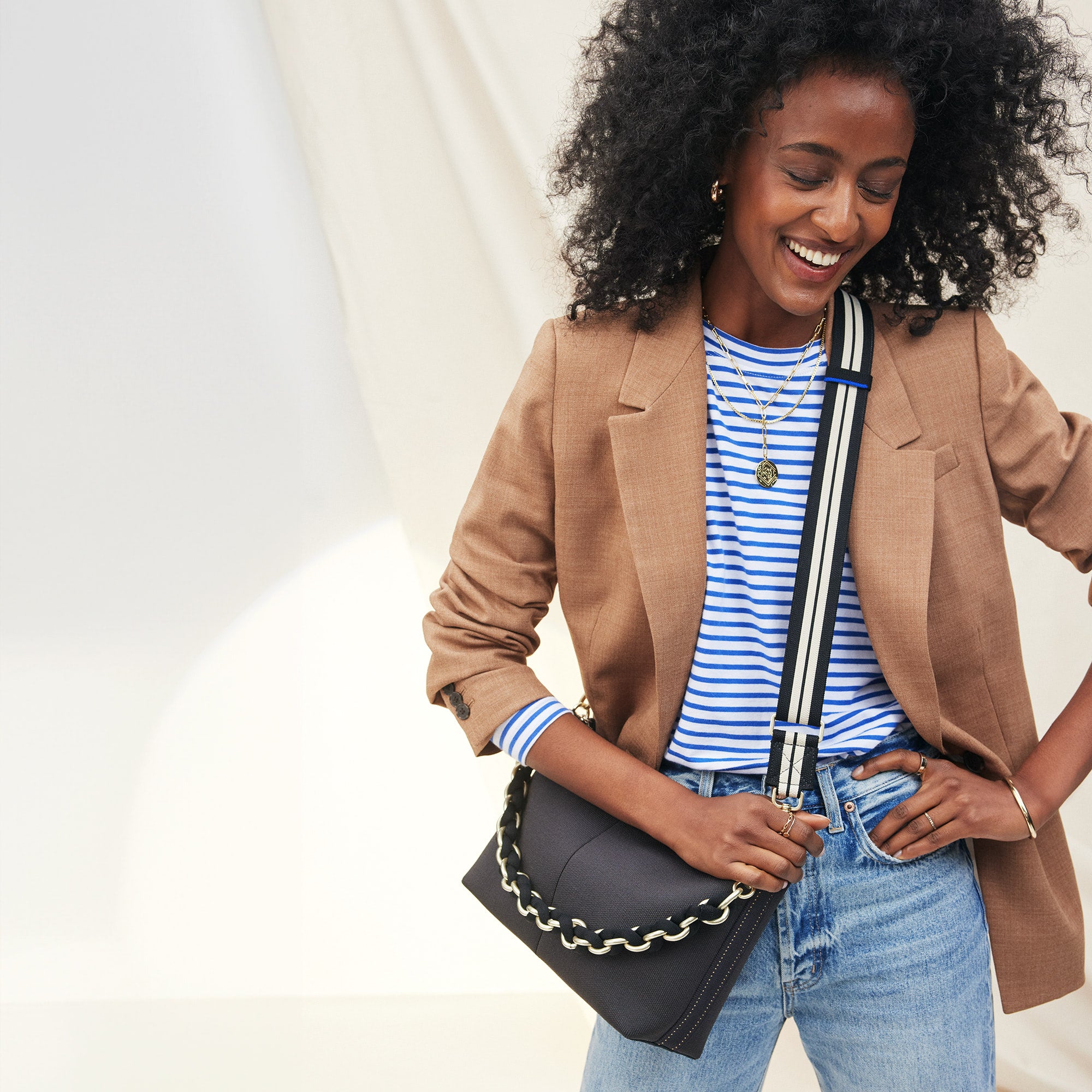 Alternative view of The Shoulder Strap   Black Chain