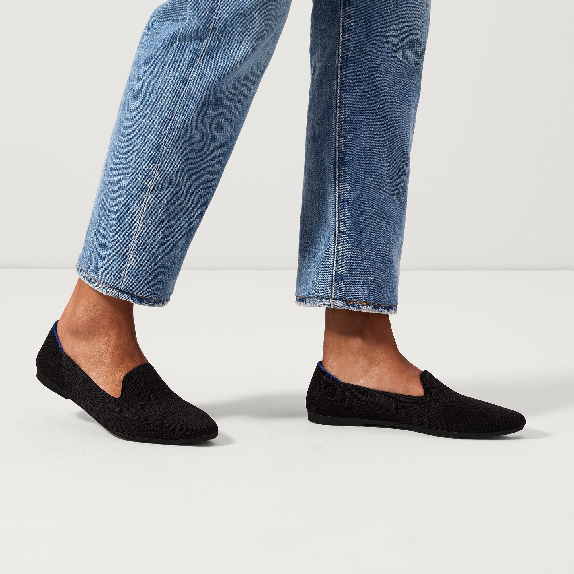 Alternative view of The Almond Loafer   Black