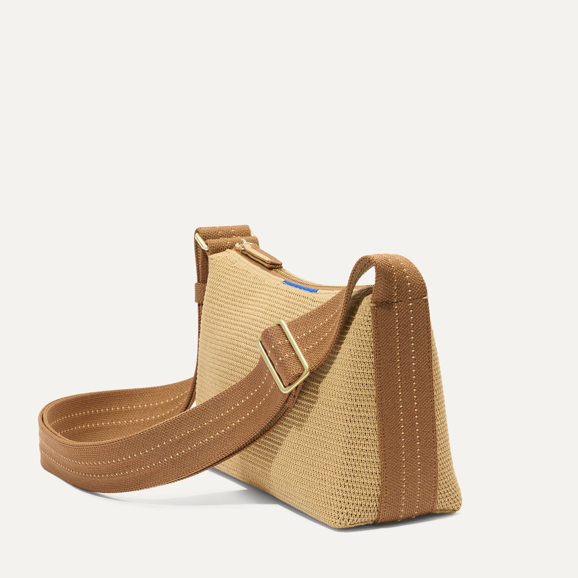 The Casual Crossbody Brown Butter Raffia Knit - Image 4