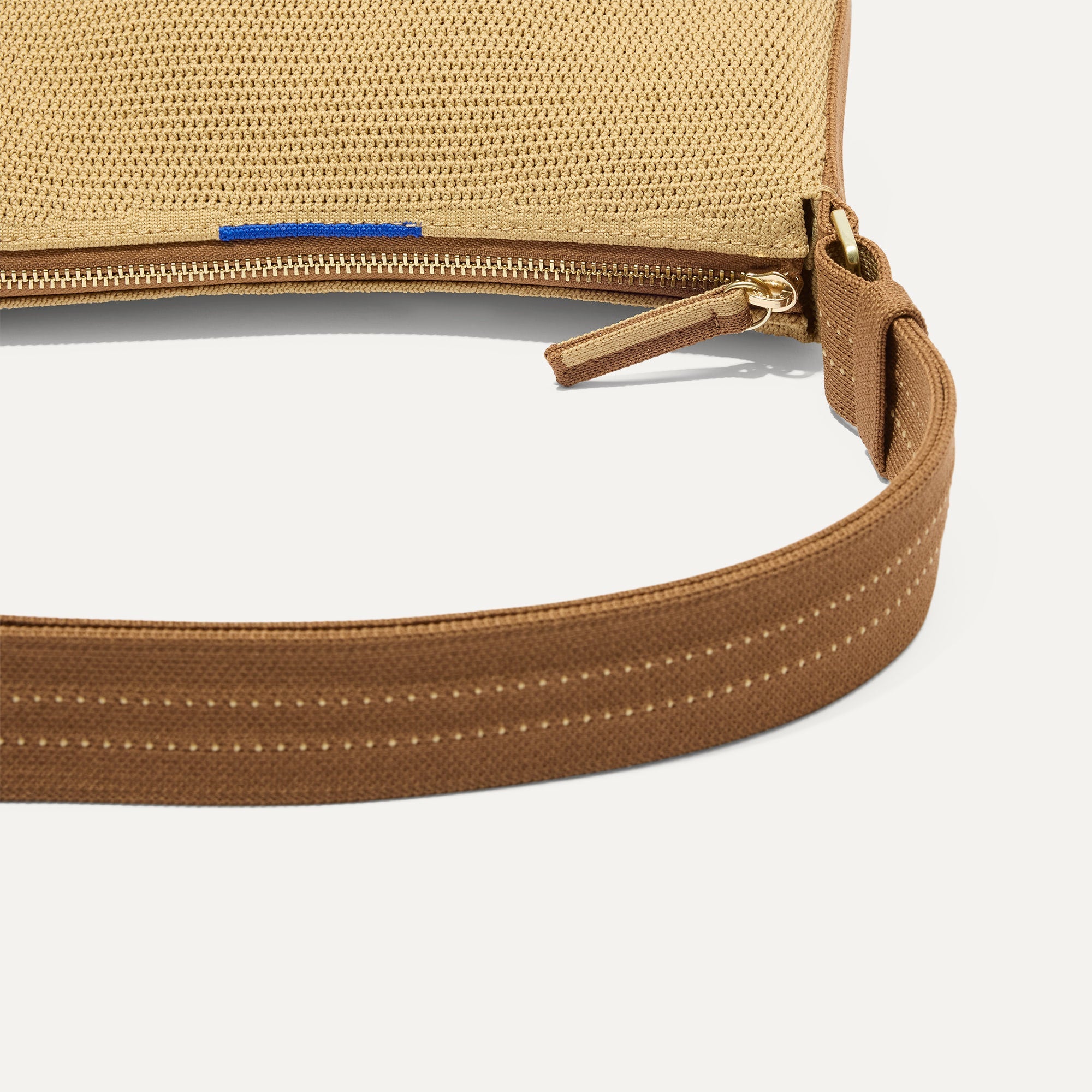 The Casual Crossbody Brown Butter Raffia Knit - Image 6