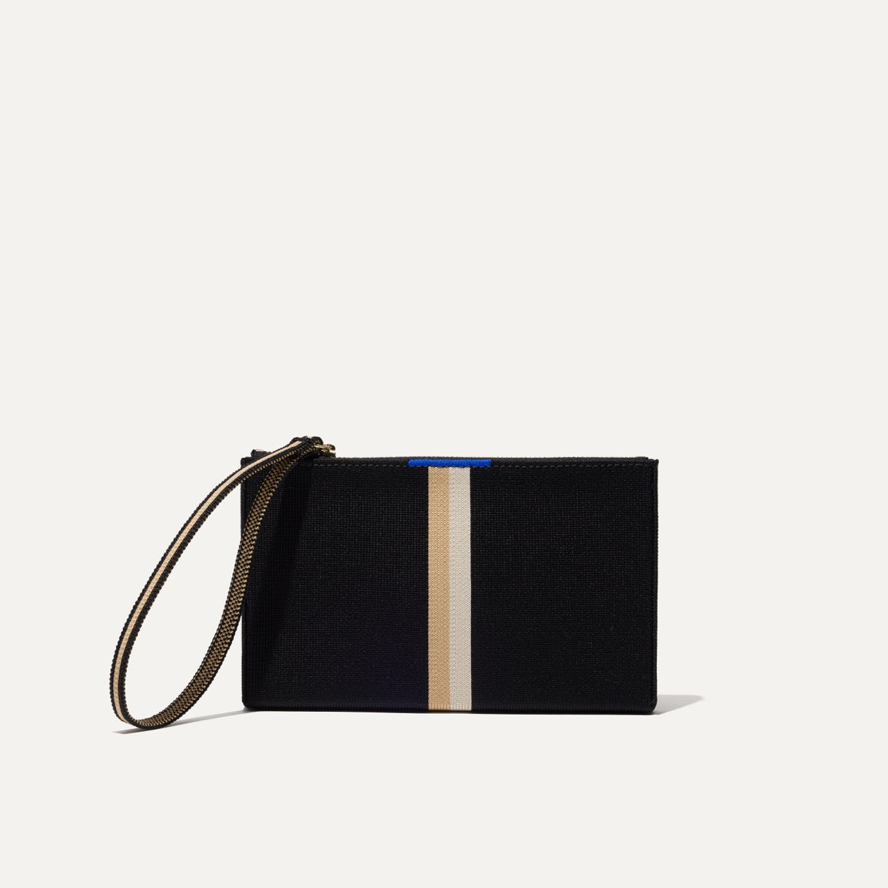 The Wallet Wristlet   Black Portobello Stripe