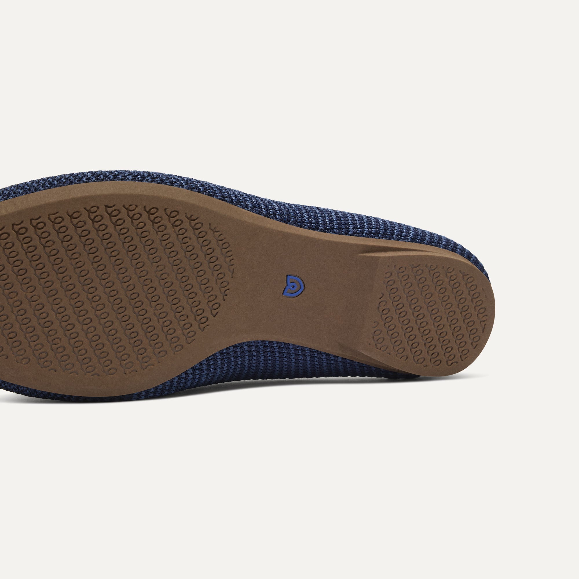 The Double Bit Loafer Mule Blue Raffia Knit - Image 6