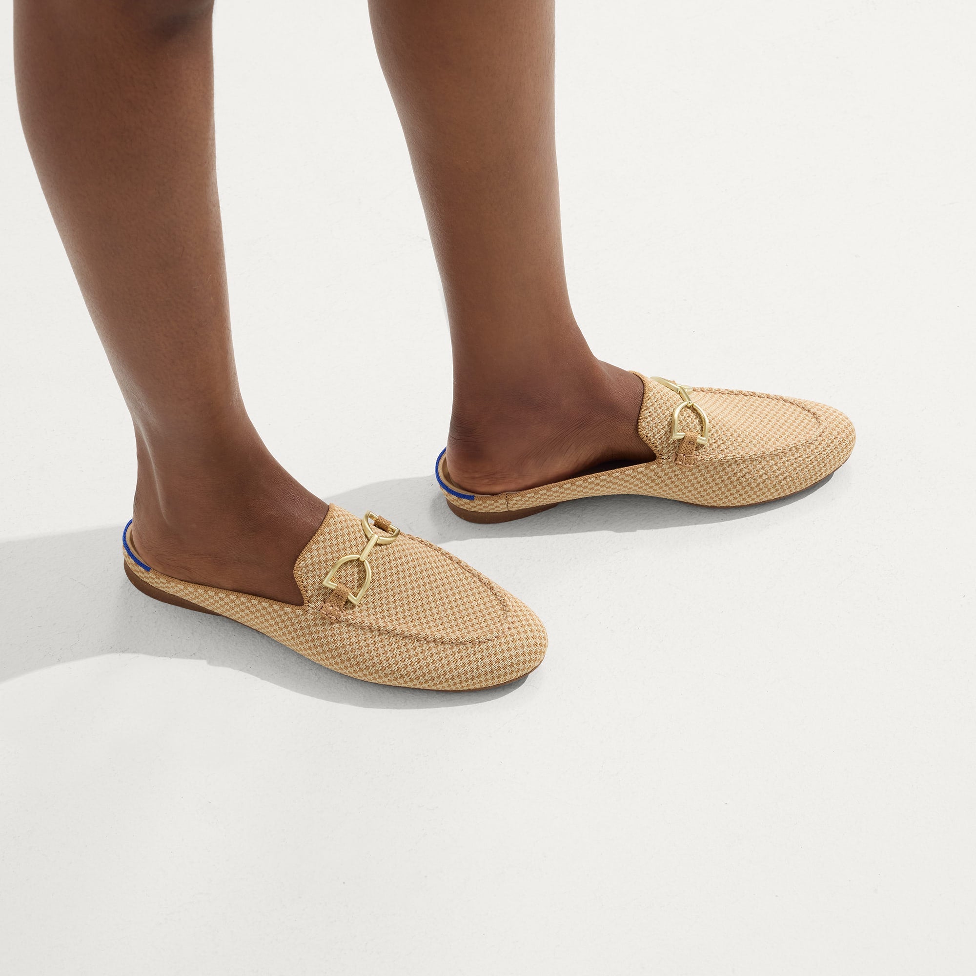 The Double Bit Loafer Mule Waffle Micro Check - Image 3