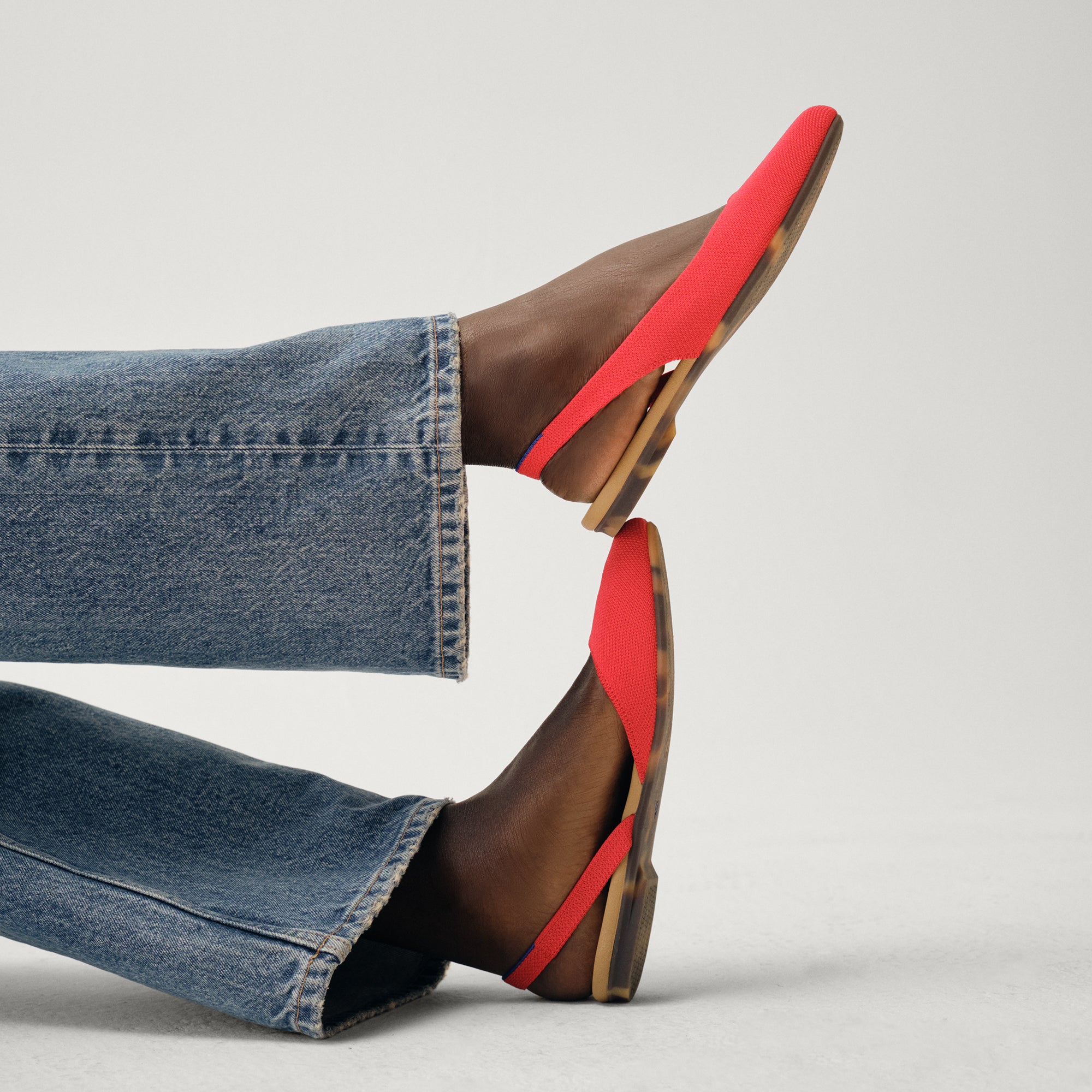 Alternative view of The Almond Slingback   Lollipop Red