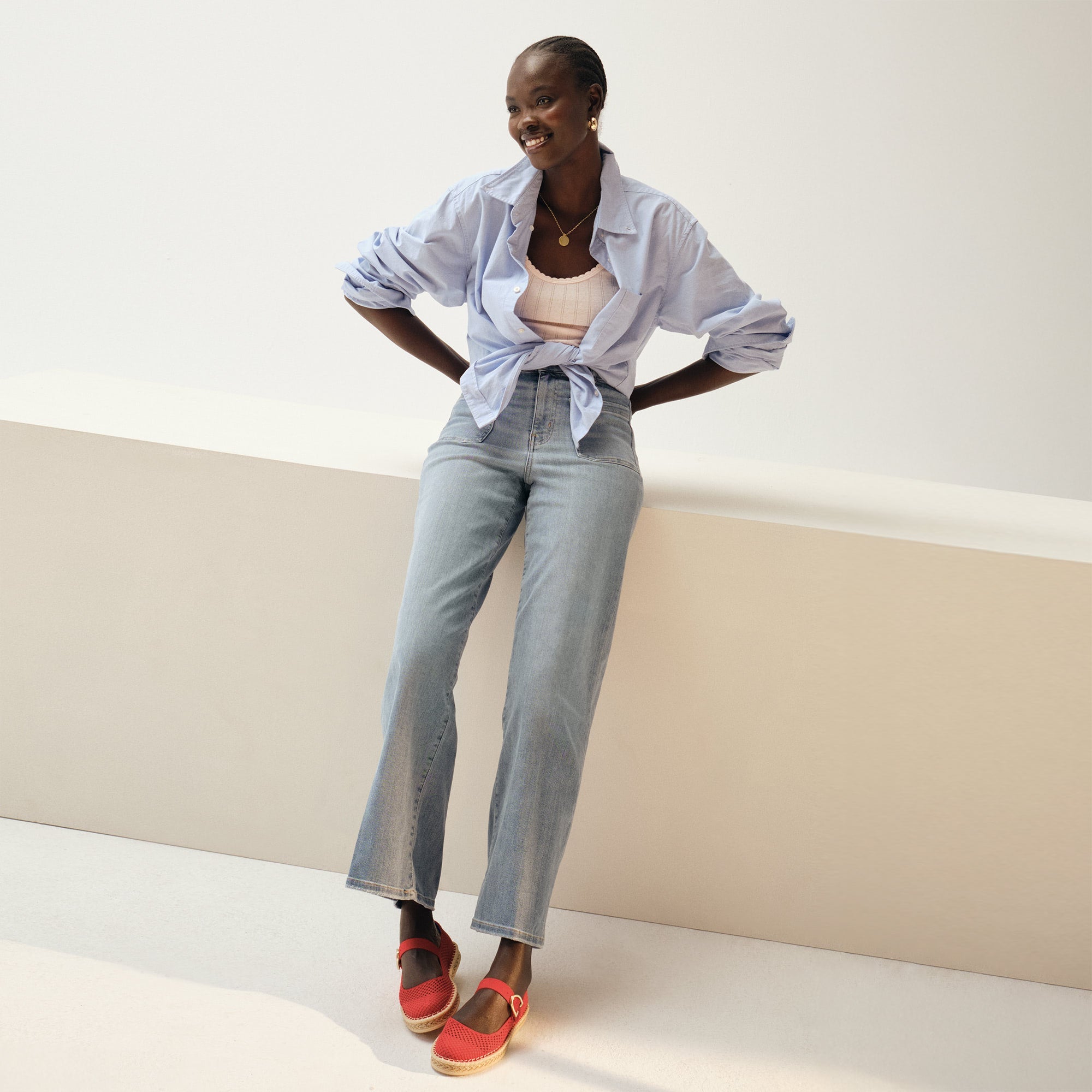 The Espadrille Mary Jane Red Hot - Image 3