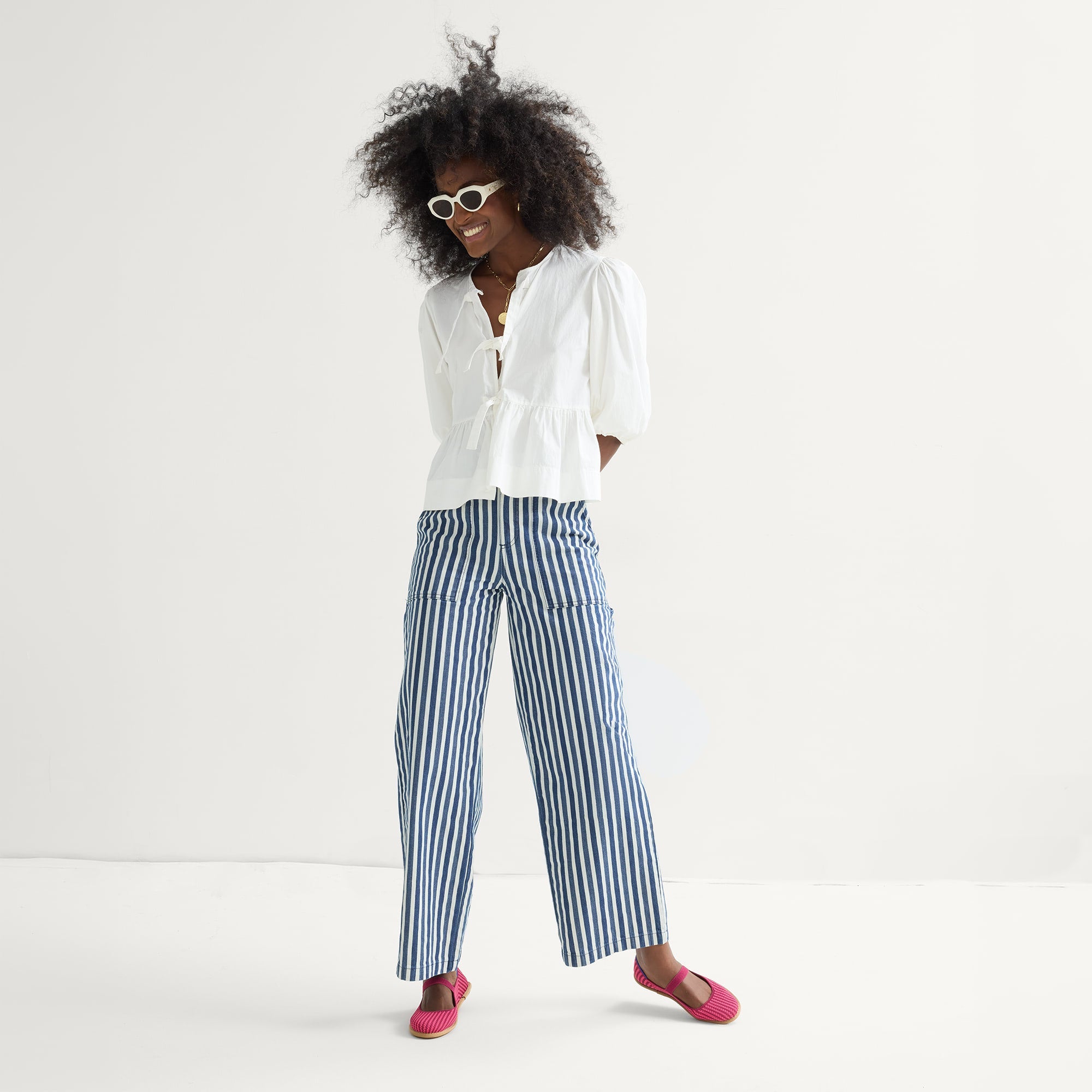 The Cruiser Mary Jane Raspberry Stripe - Image 3