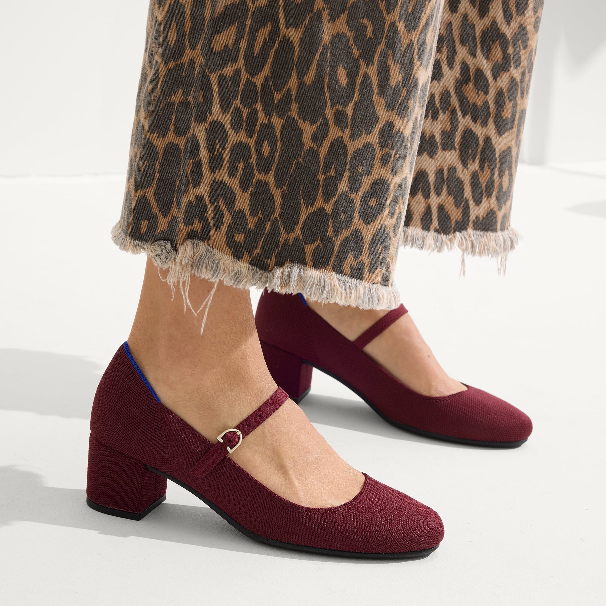 Alternative view of The Mary Jane Heel   Wine Red