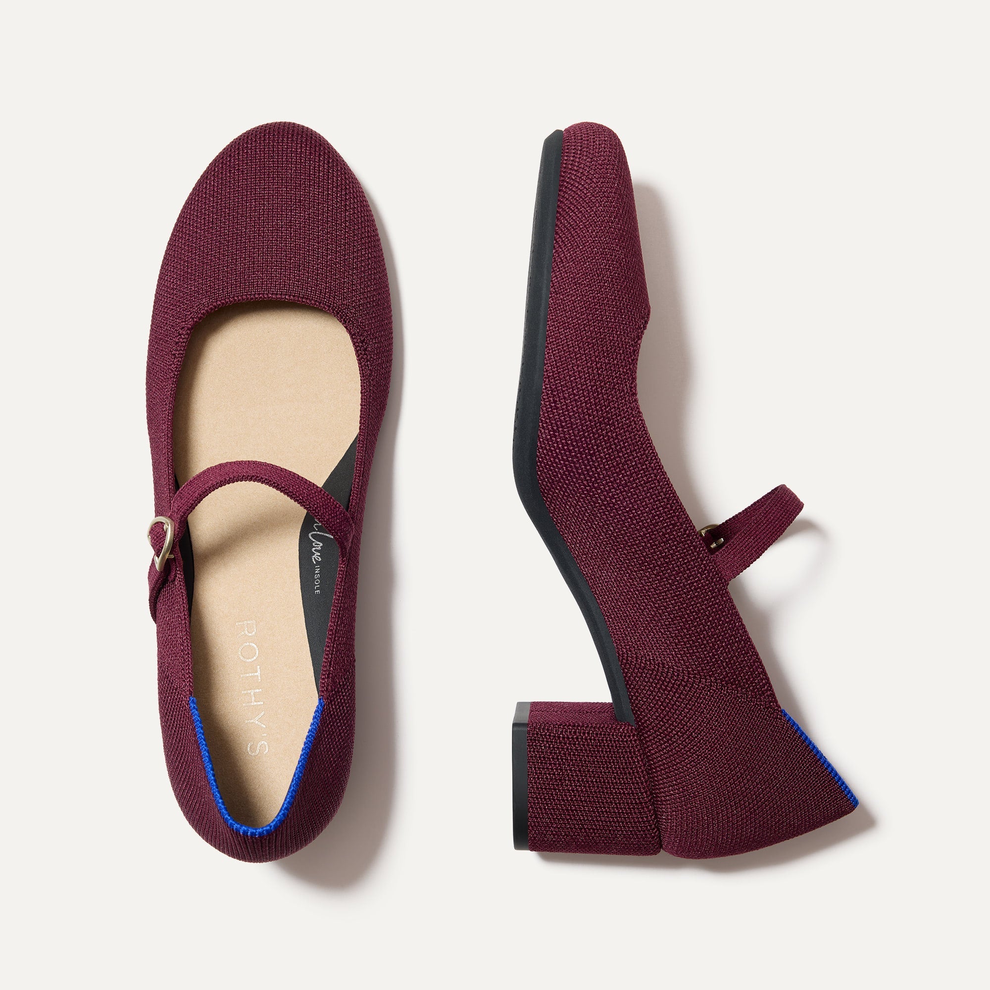 The Mary Jane Heel Wine Red