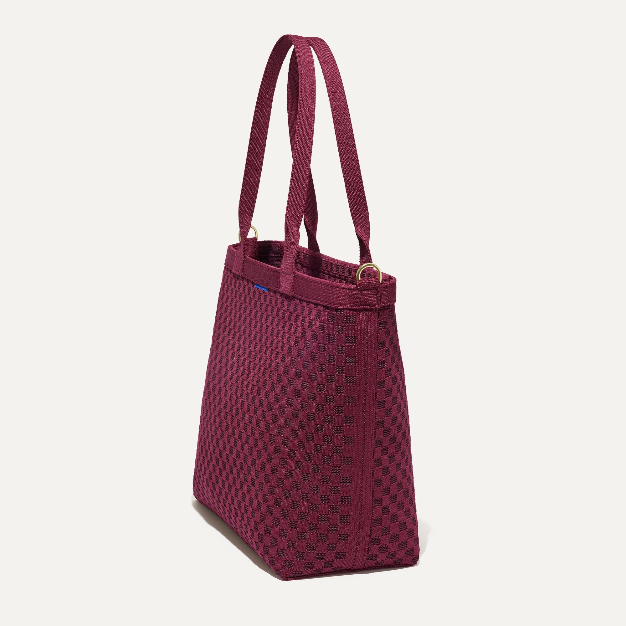 The Lightweight Zip Tote Cabernet Check - Image 5