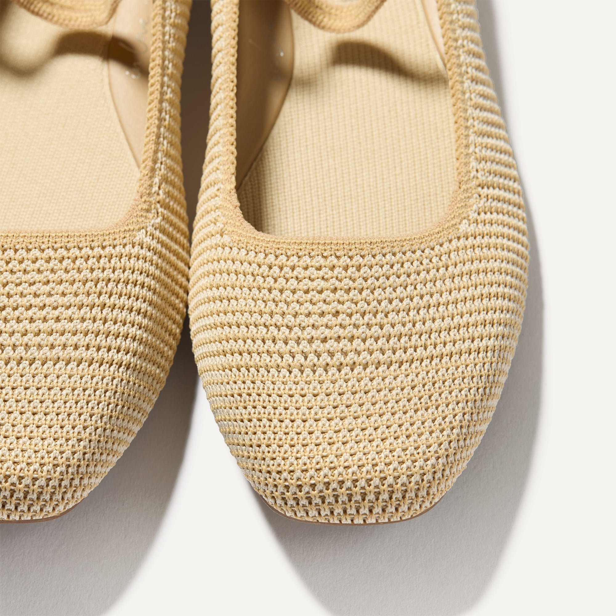 The Max Square Mary Jane Cream Raffia Knit - Image 4