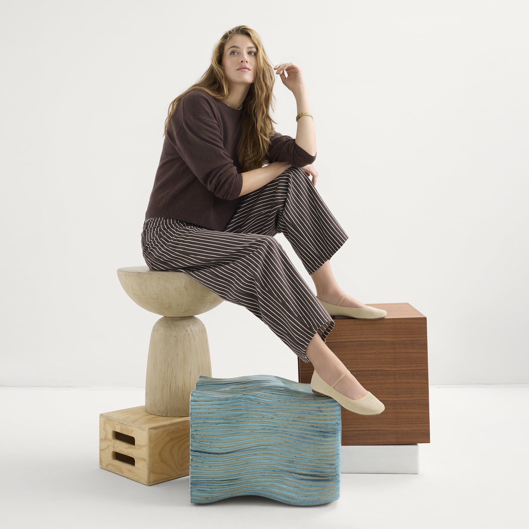 The Max Square Mary Jane Cream Raffia Knit - Image 3