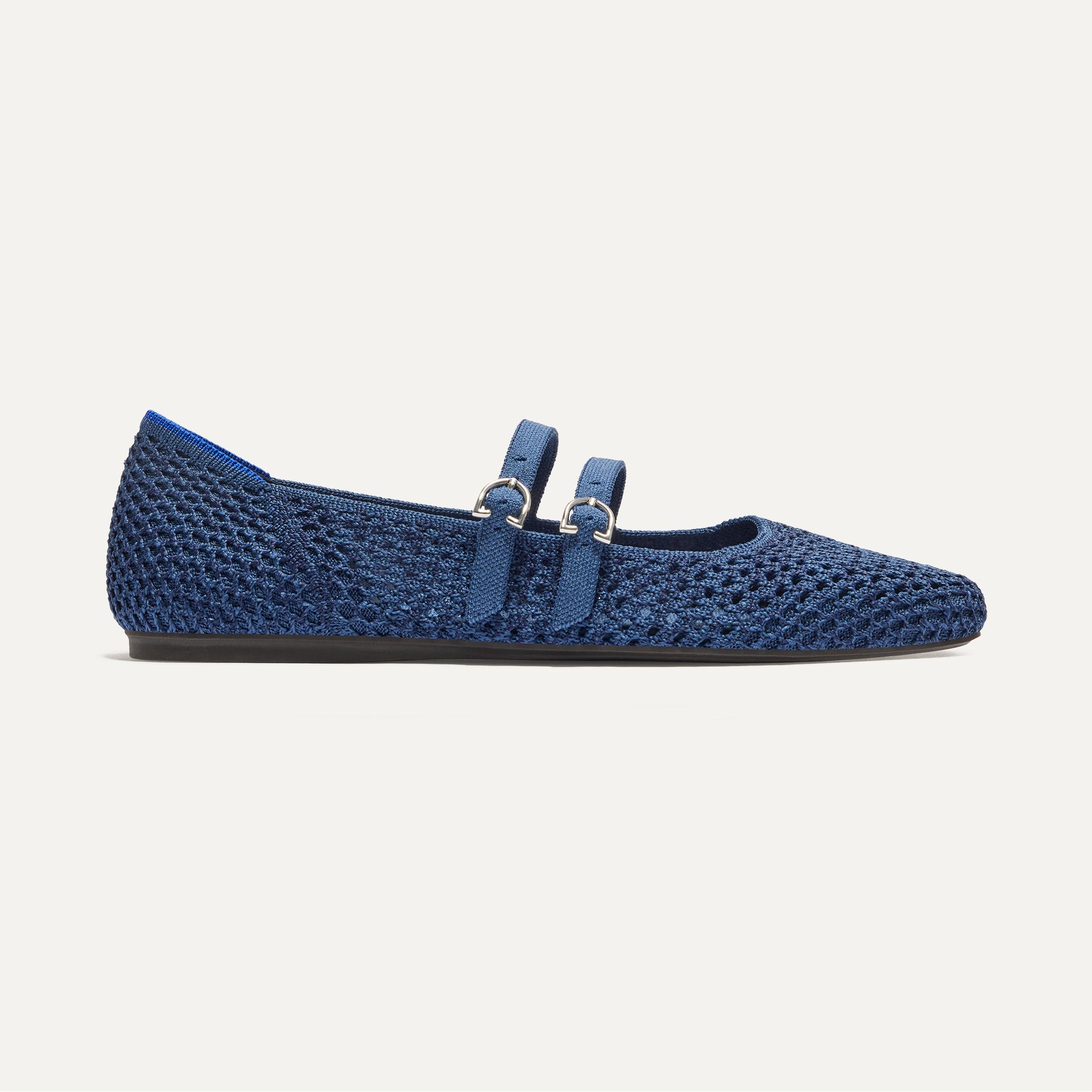 The Double Buckle Mary Jane Blue Mesh - Image 7
