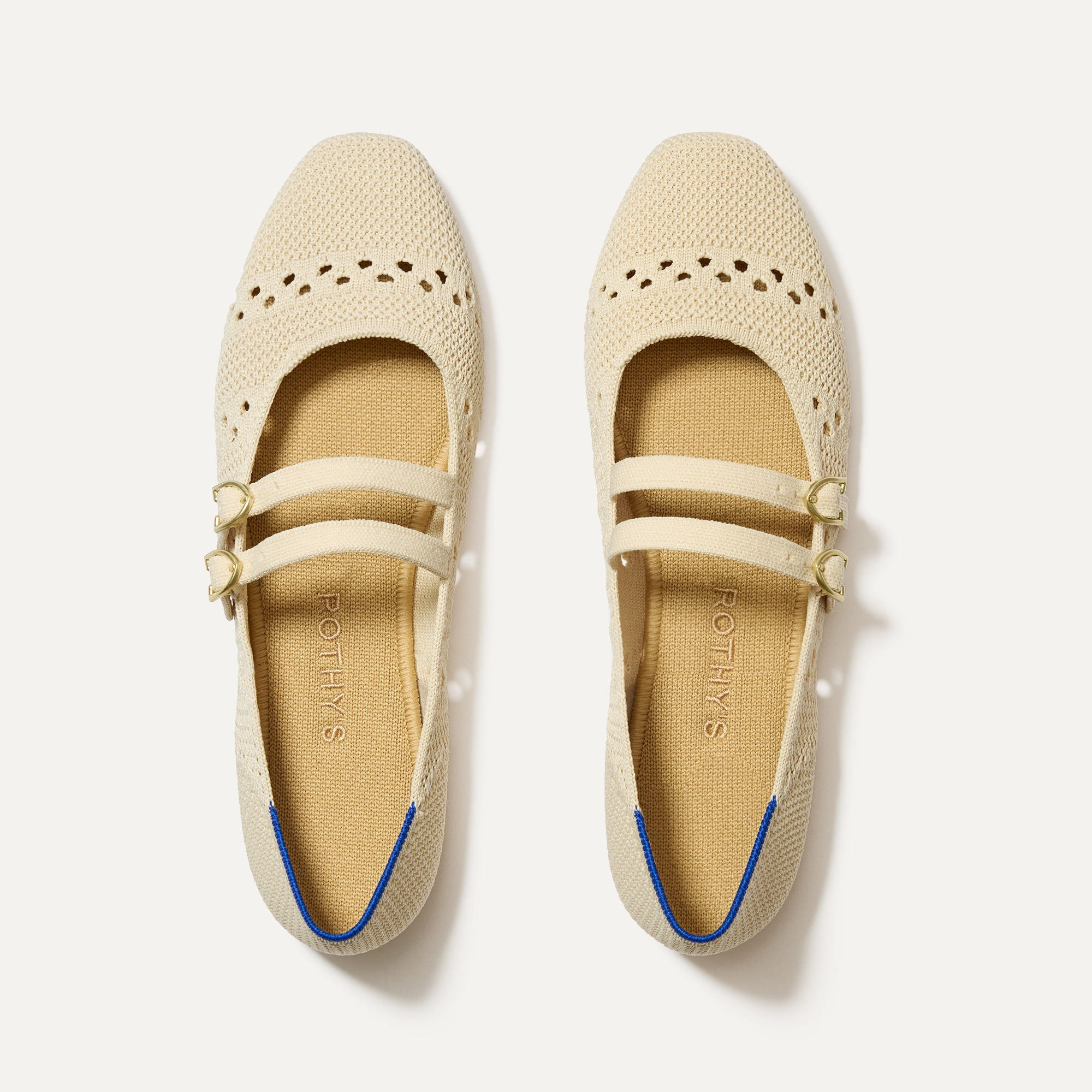 The Double Buckle Mary Jane   Powder Crochet