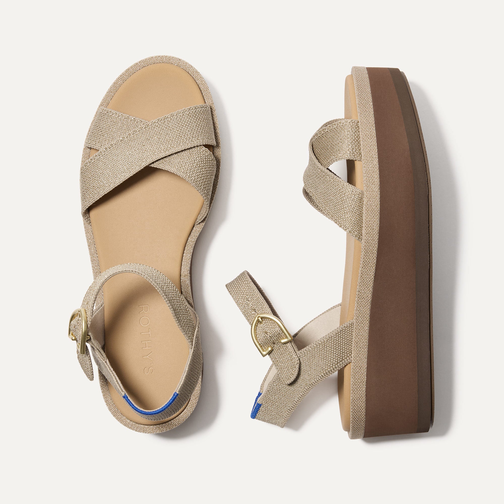 The Criss Cross Lightweight Wedge Sandal