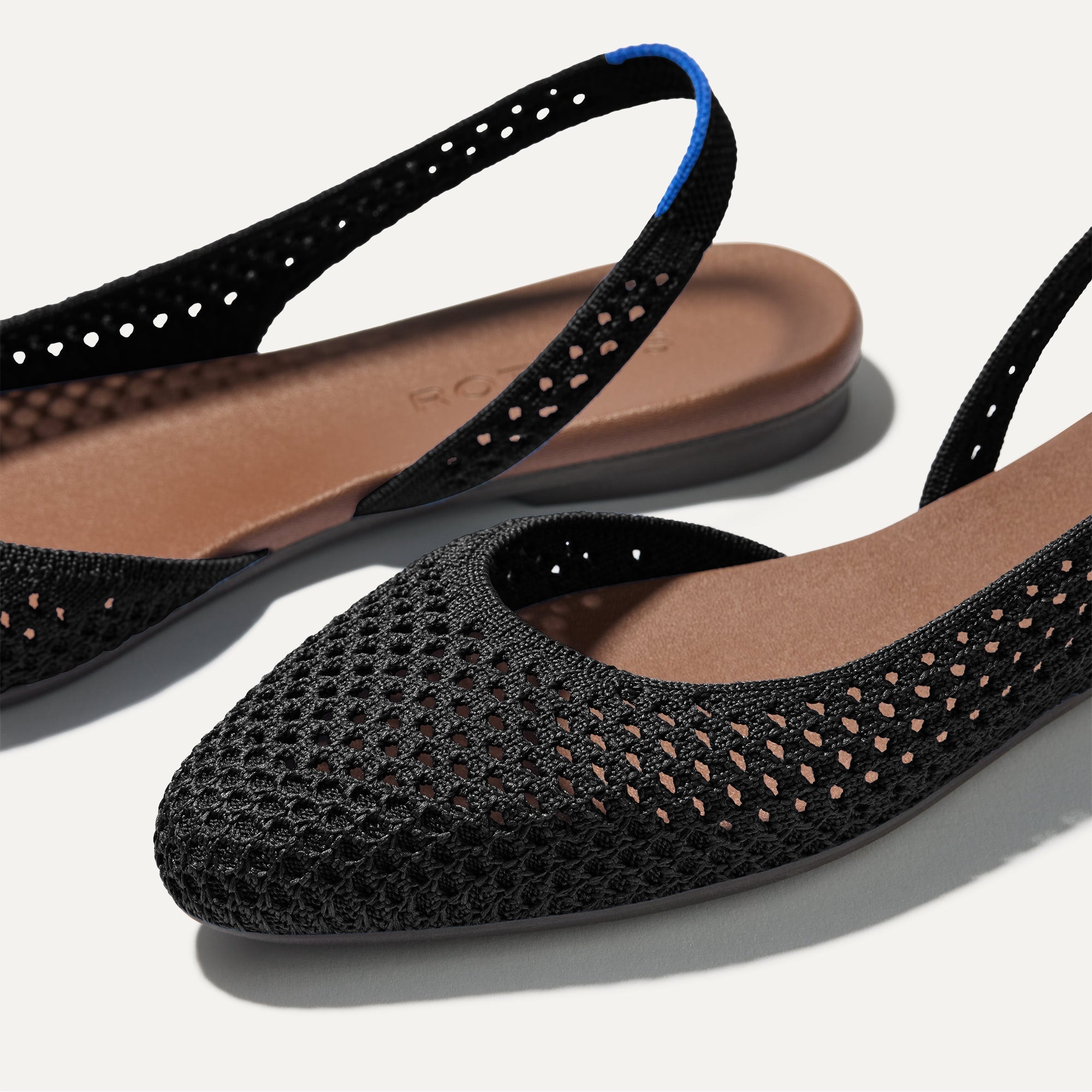 The Almond Slingback Black Mesh - Image 4