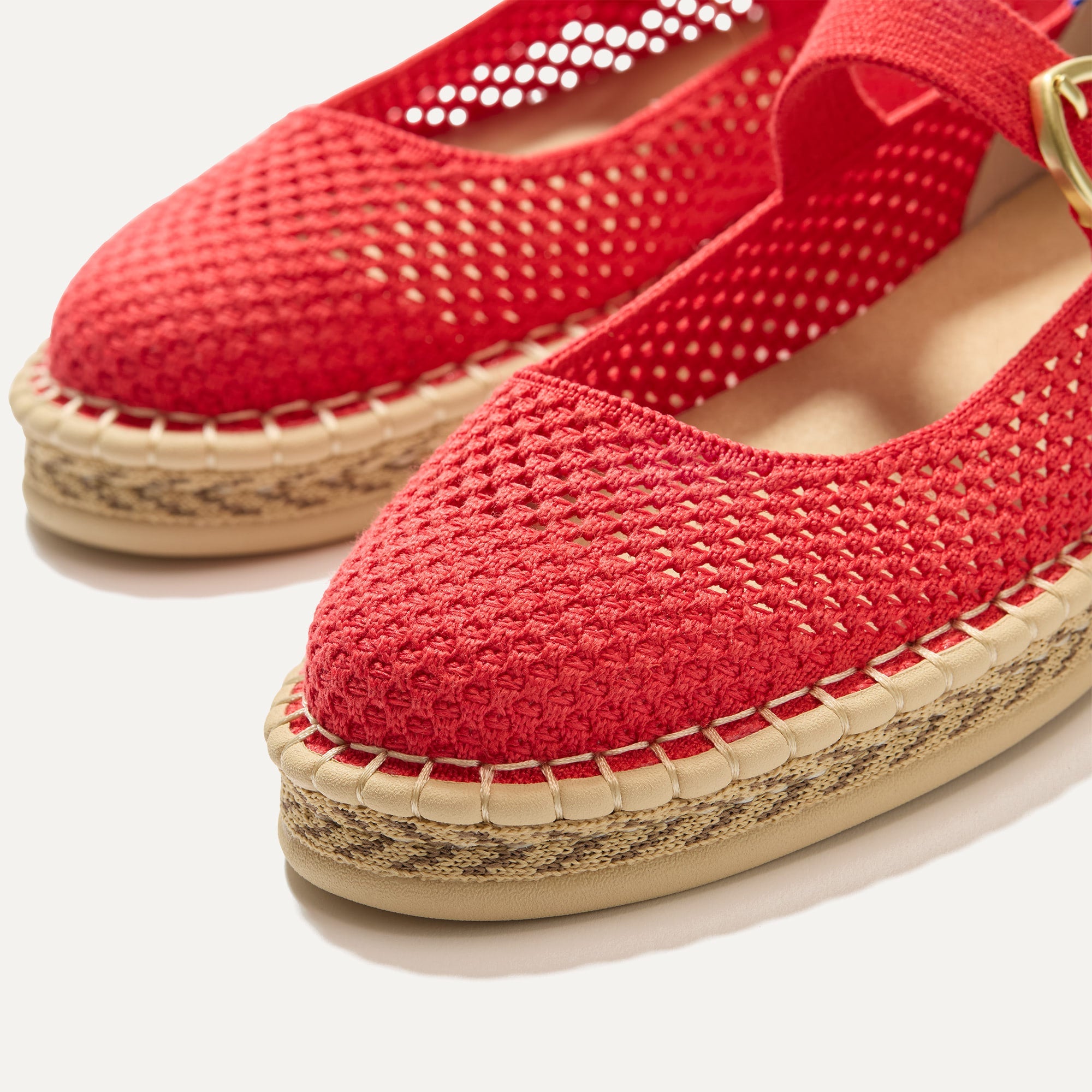 The Espadrille Mary Jane Red Hot - Image 7