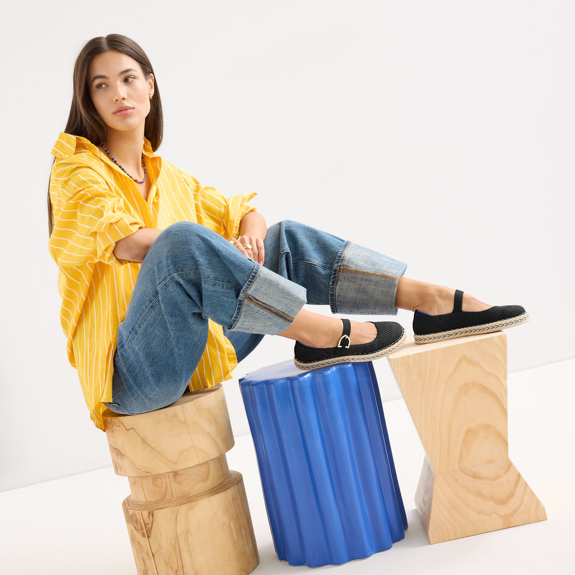 The Espadrille Mary Jane Black - Image 3