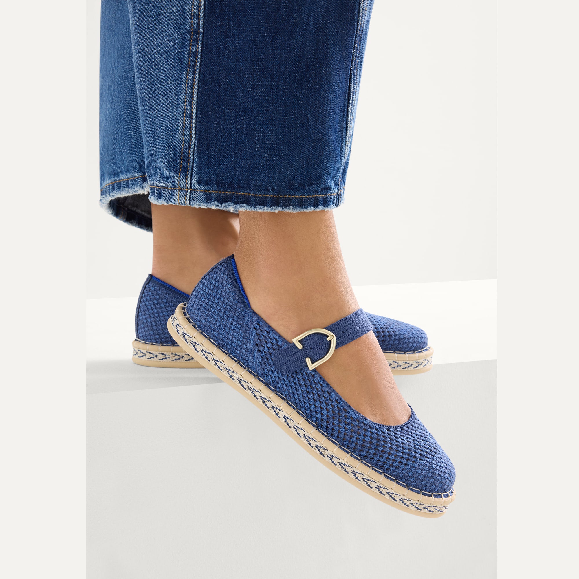 Alternative view of The Espadrille Mary Jane   Blue Breeze