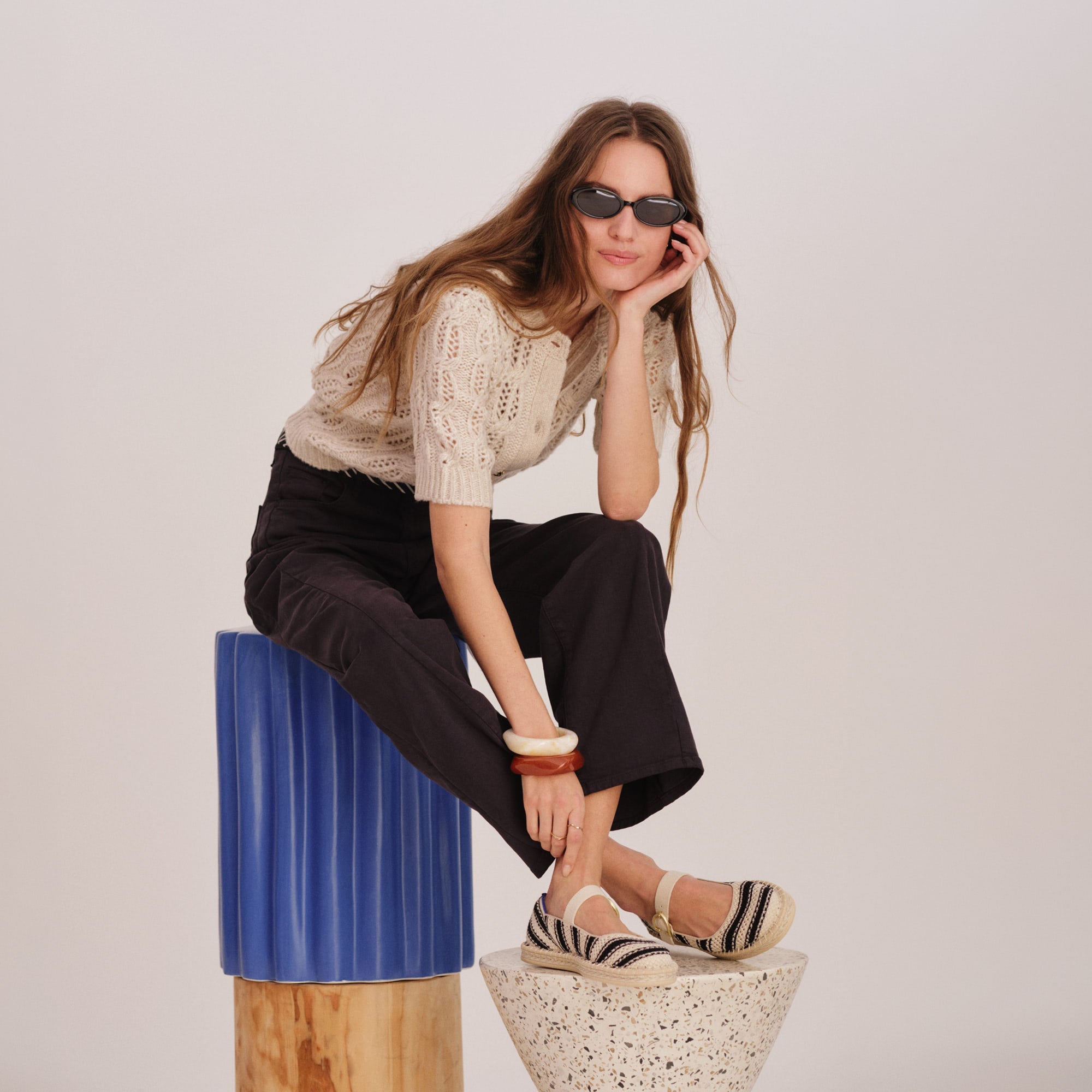 The Espadrille Mary Jane Compass Stripe - Image 3