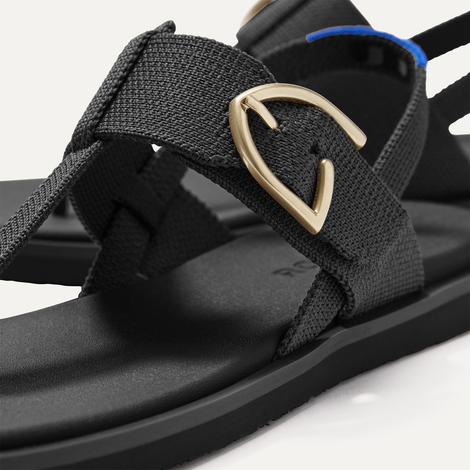 The T Strap Sandal Black - Image 7