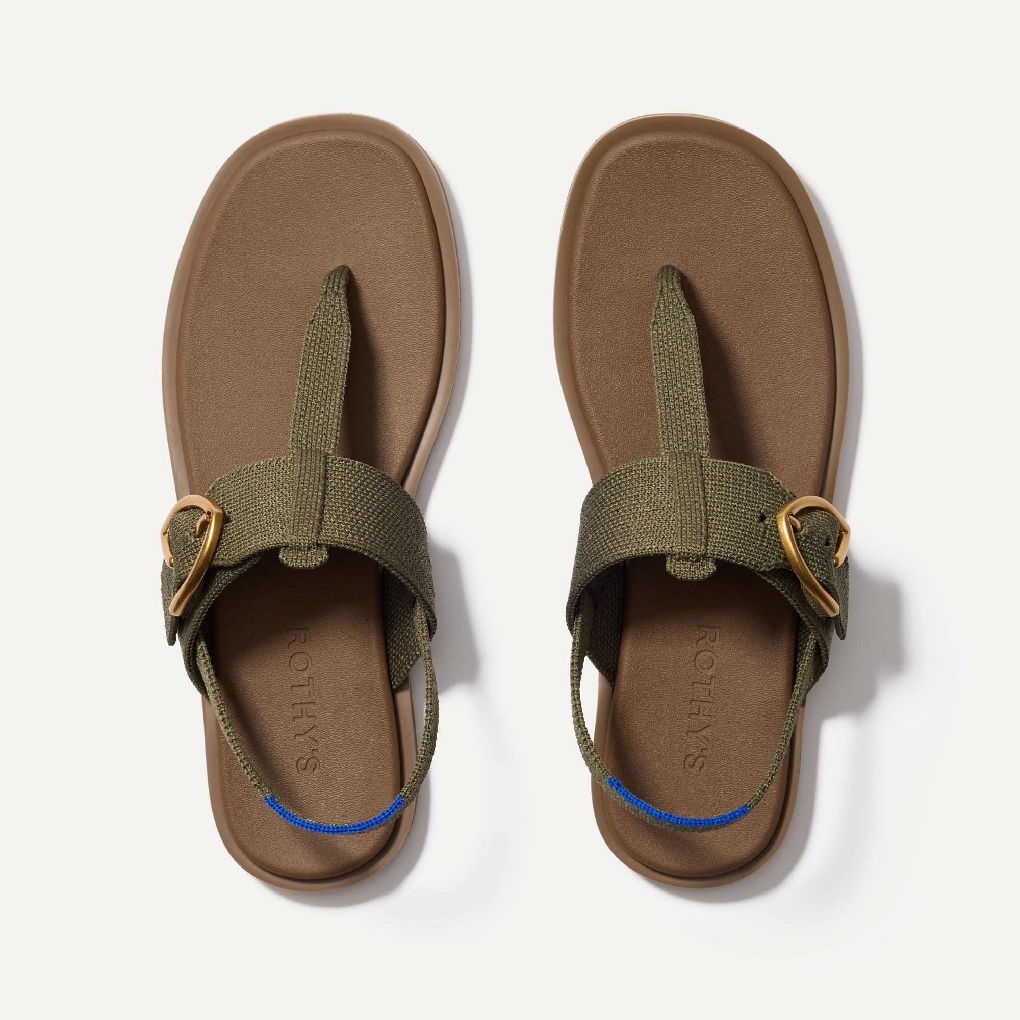 The T Strap Sandal Safari Green