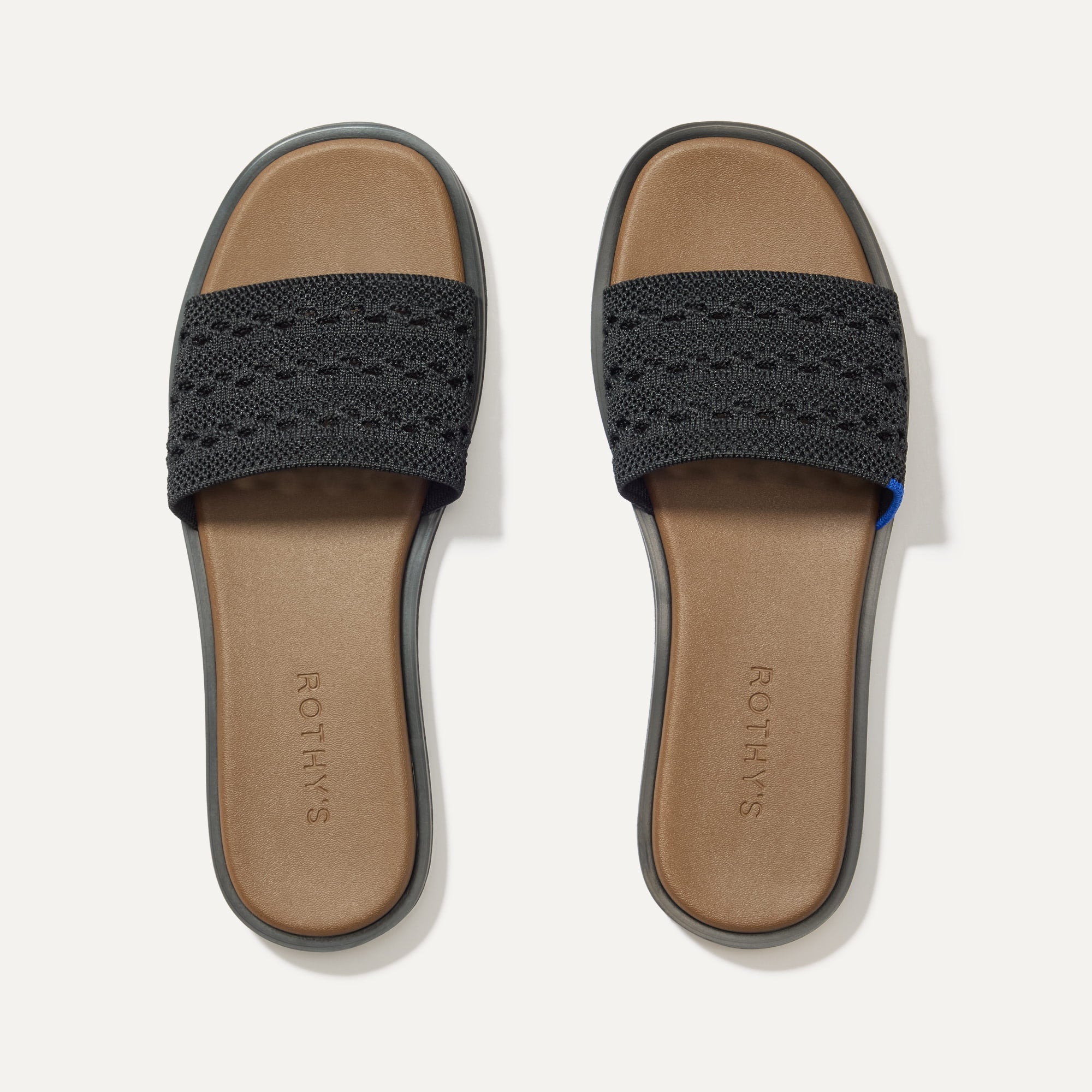 The Slide Sandal   Black Crochet