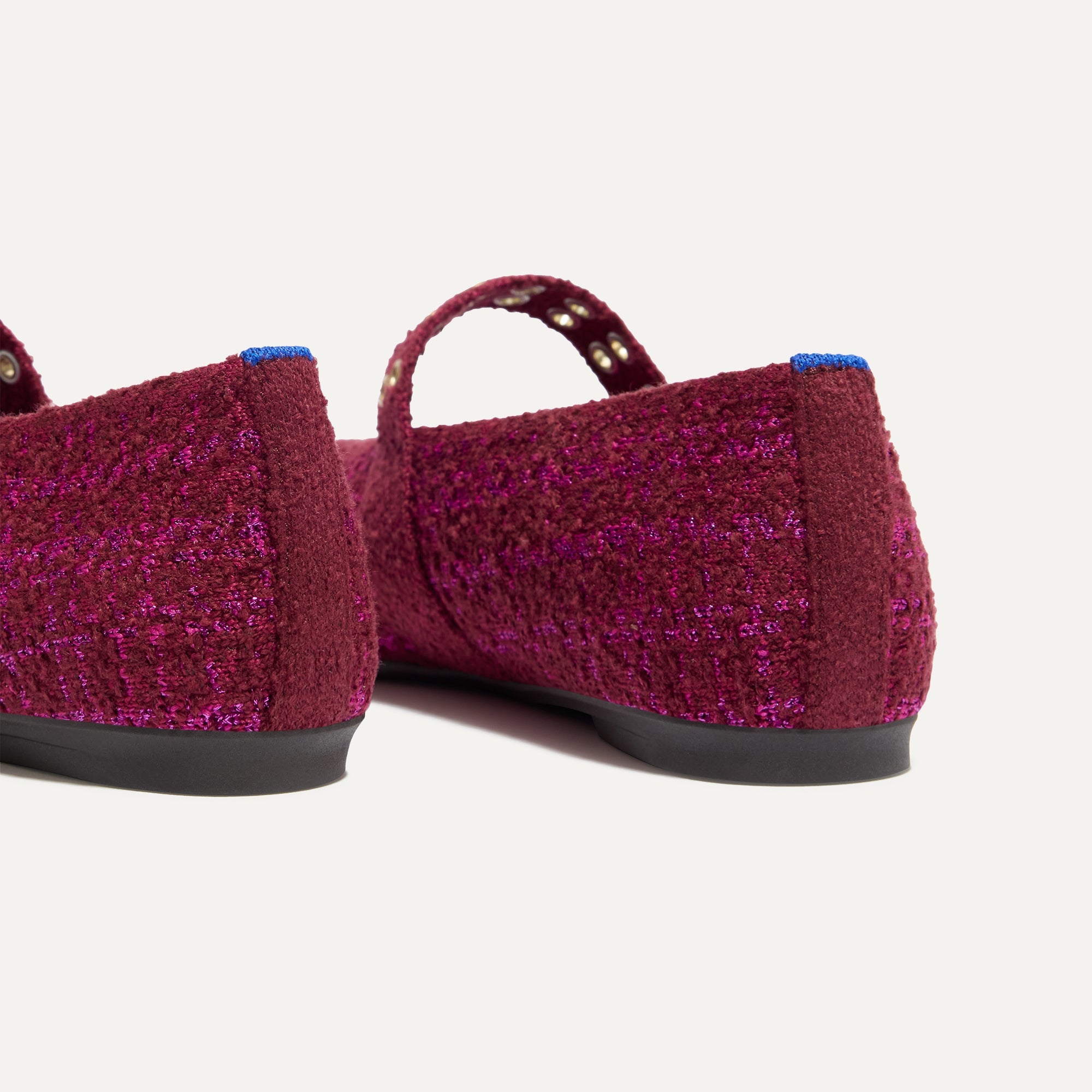 The Max Buckle Mary Jane Berry Tweed - Image 7