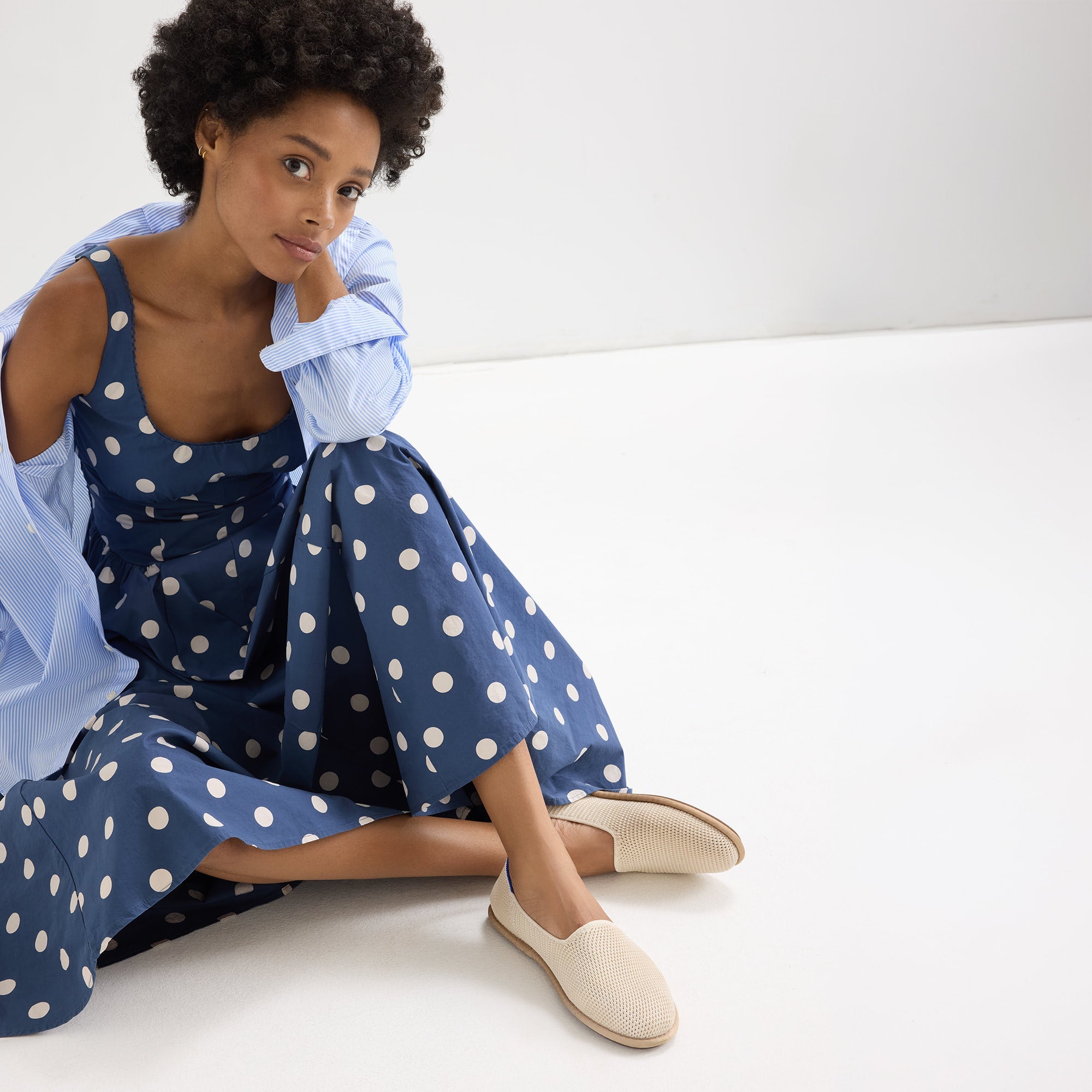 The Cruiser Loafer White Raffia Knit - Image 3