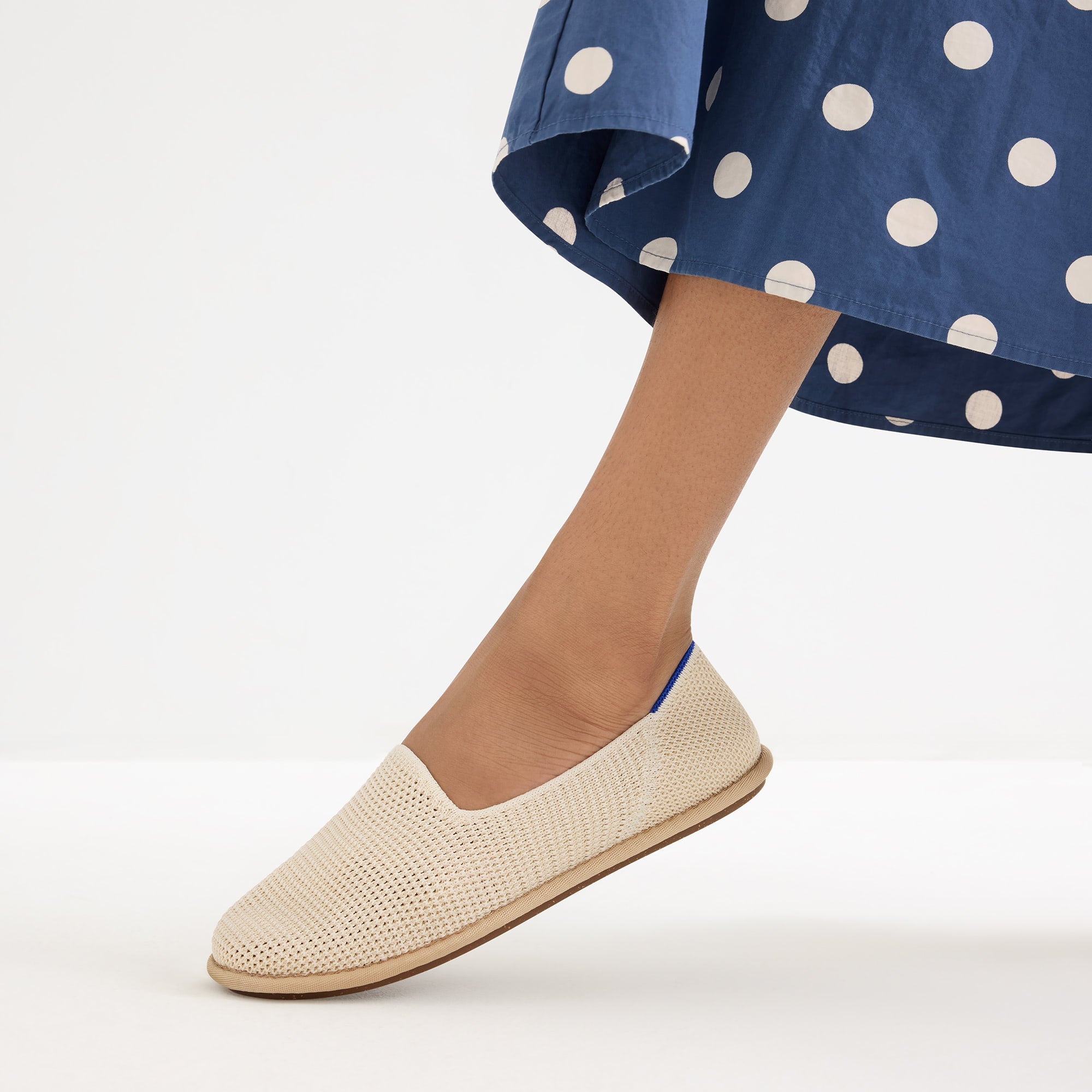 Alternative view of The Cruiser Loafer   White Raffia Knit