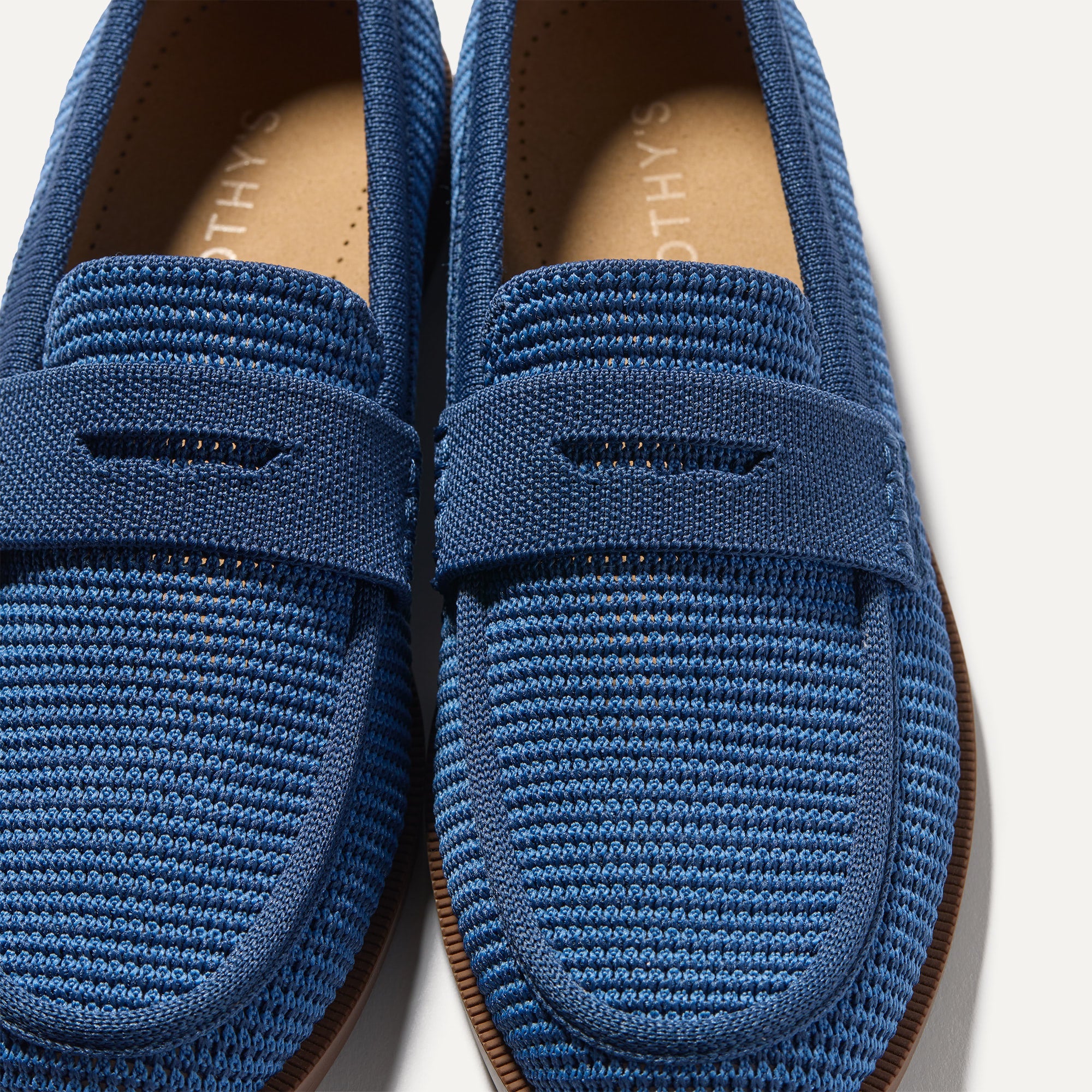 The Penny Loafer Blue Raffia Knit - Image 4