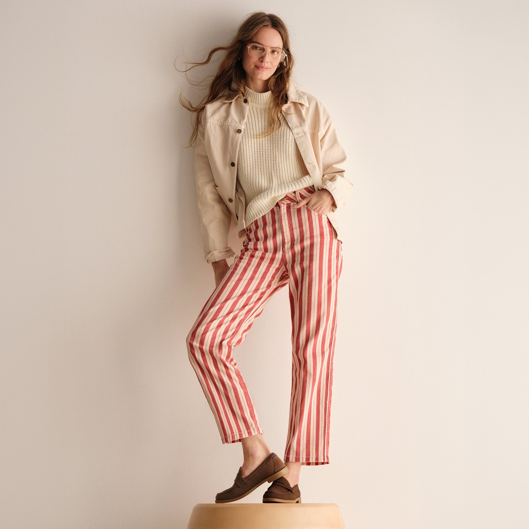 The Penny Loafer Cinnamon Raffia Knit - Image 3