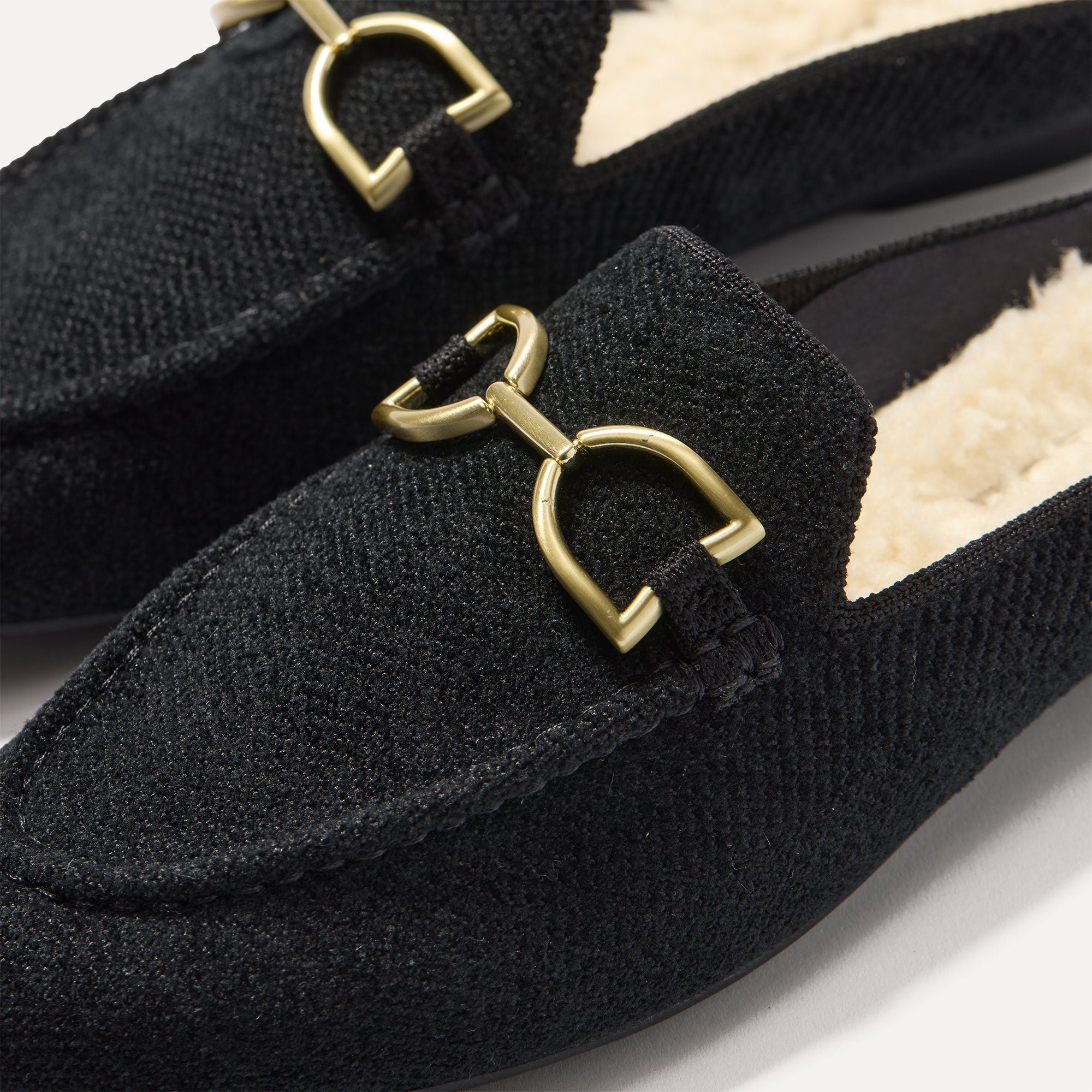 Alternative view of The ReVelvet™ Cozy Bit Loafer Mule   ReVelvet™ Black