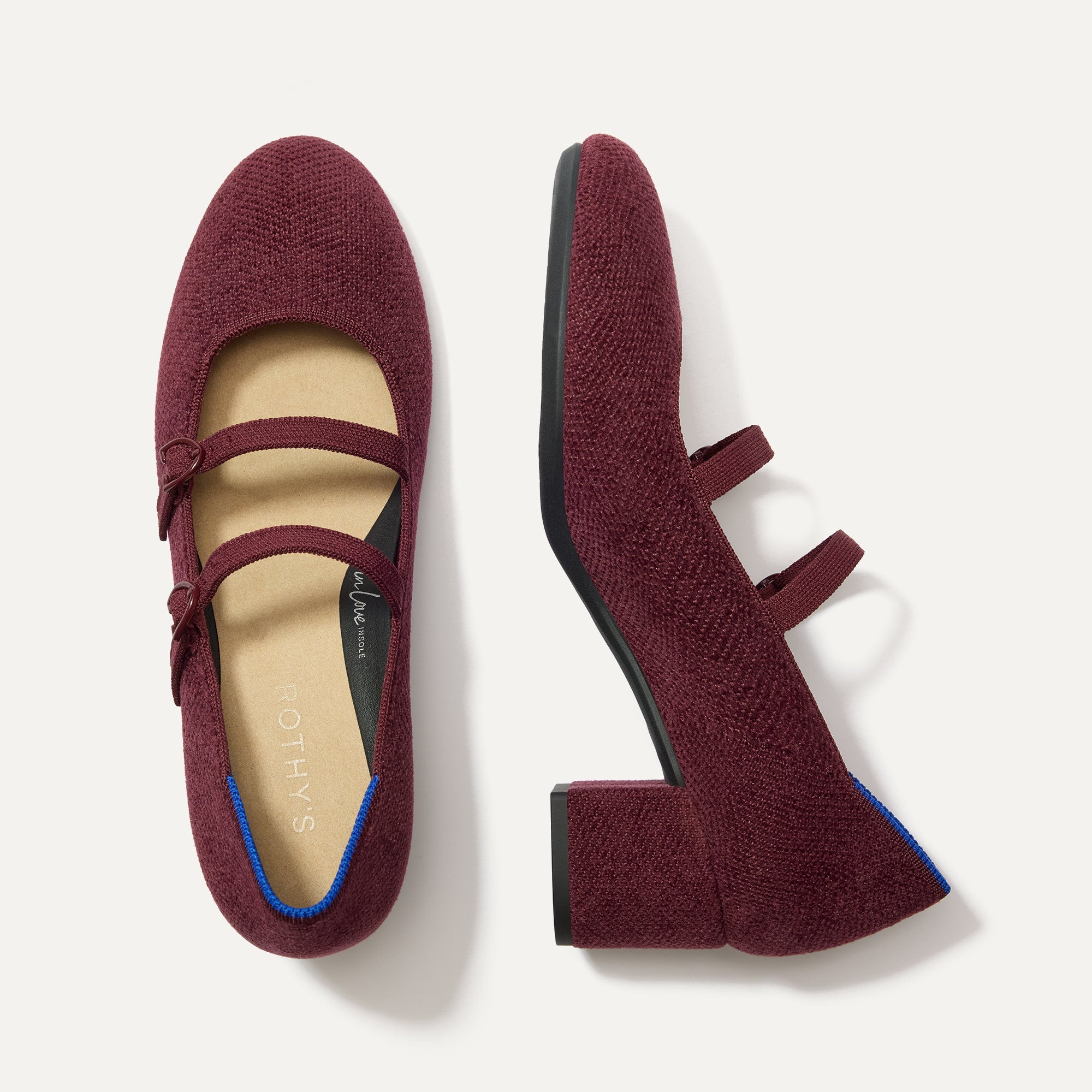 The ReVelvet™ Double Buckle Mary Jane Heel ReVelvet™ Syrah