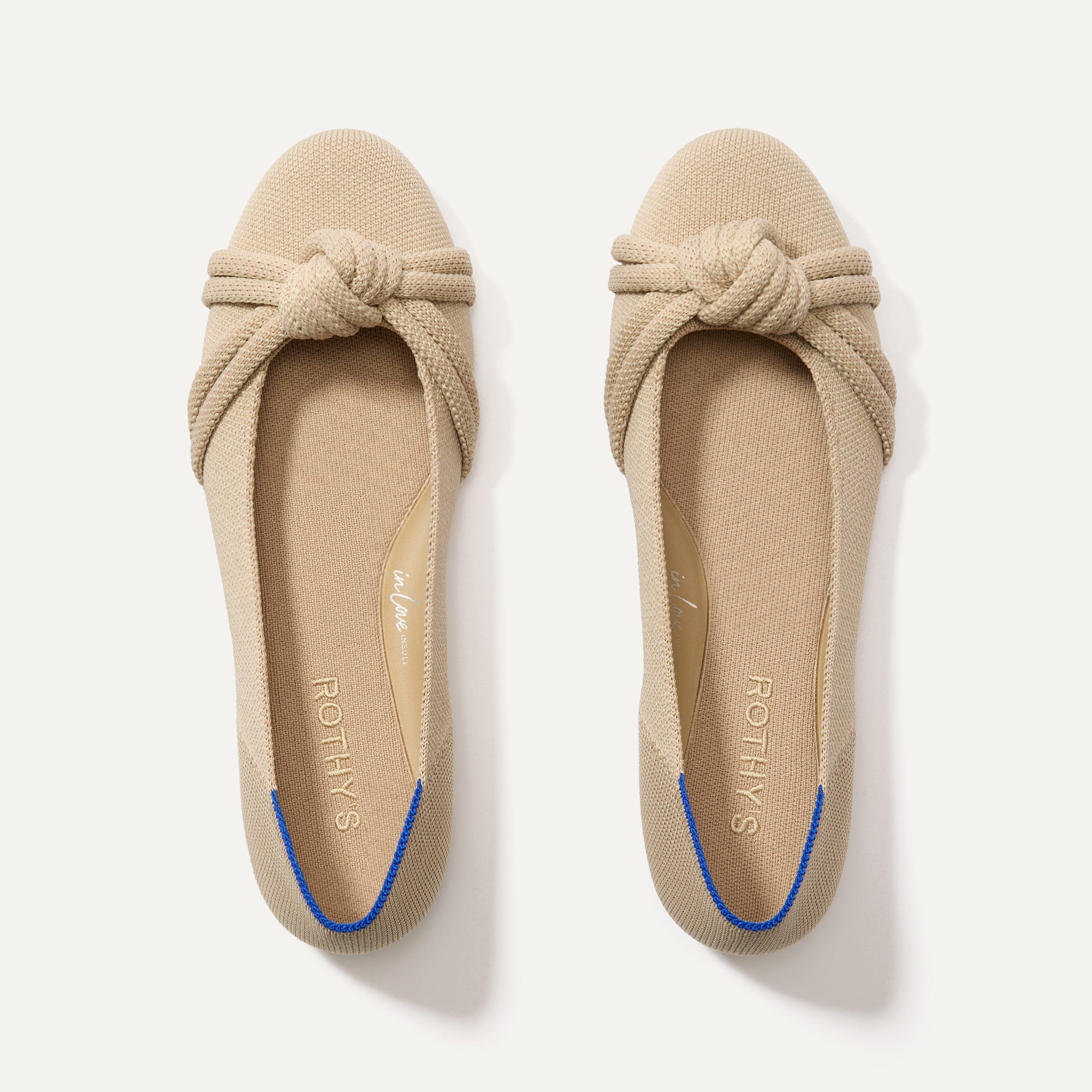 The Knot Ballet Flat   Ecru