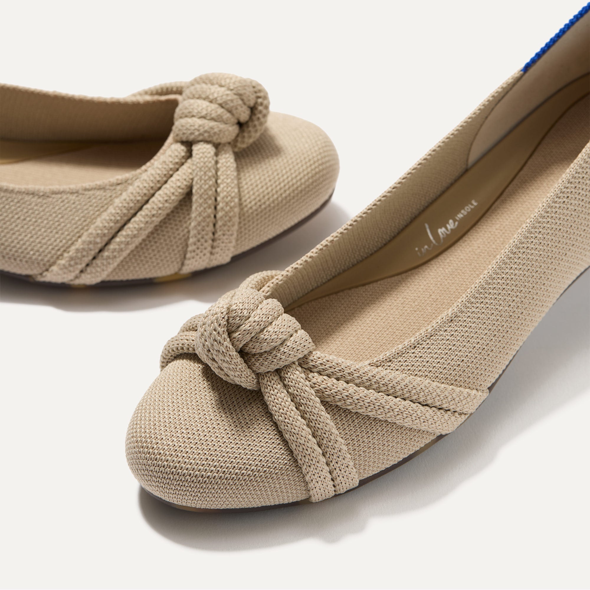 Alternative view of The Knot Ballet Flat   Ecru
