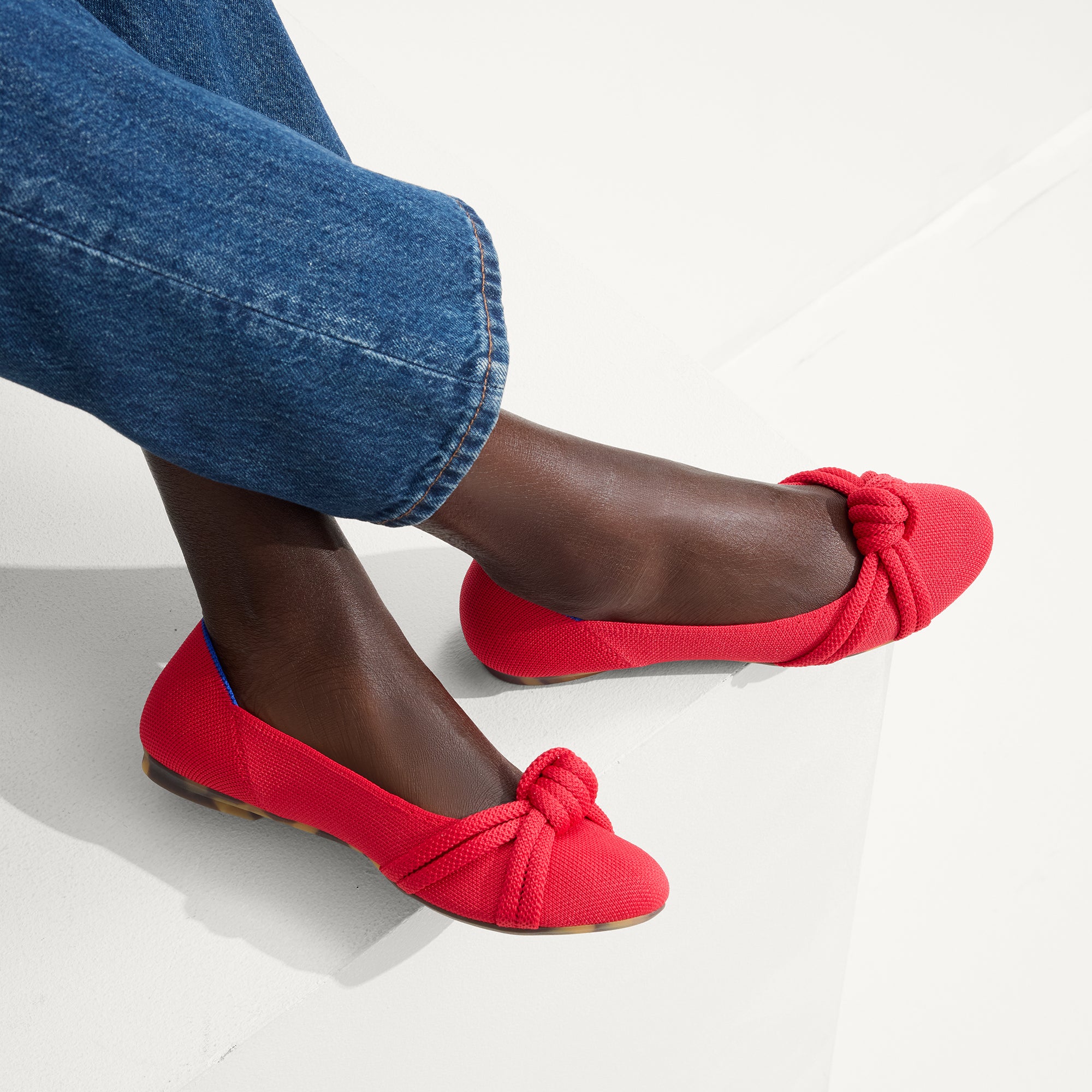 The Knot Ballet Flat Lollipop Red - Image 3