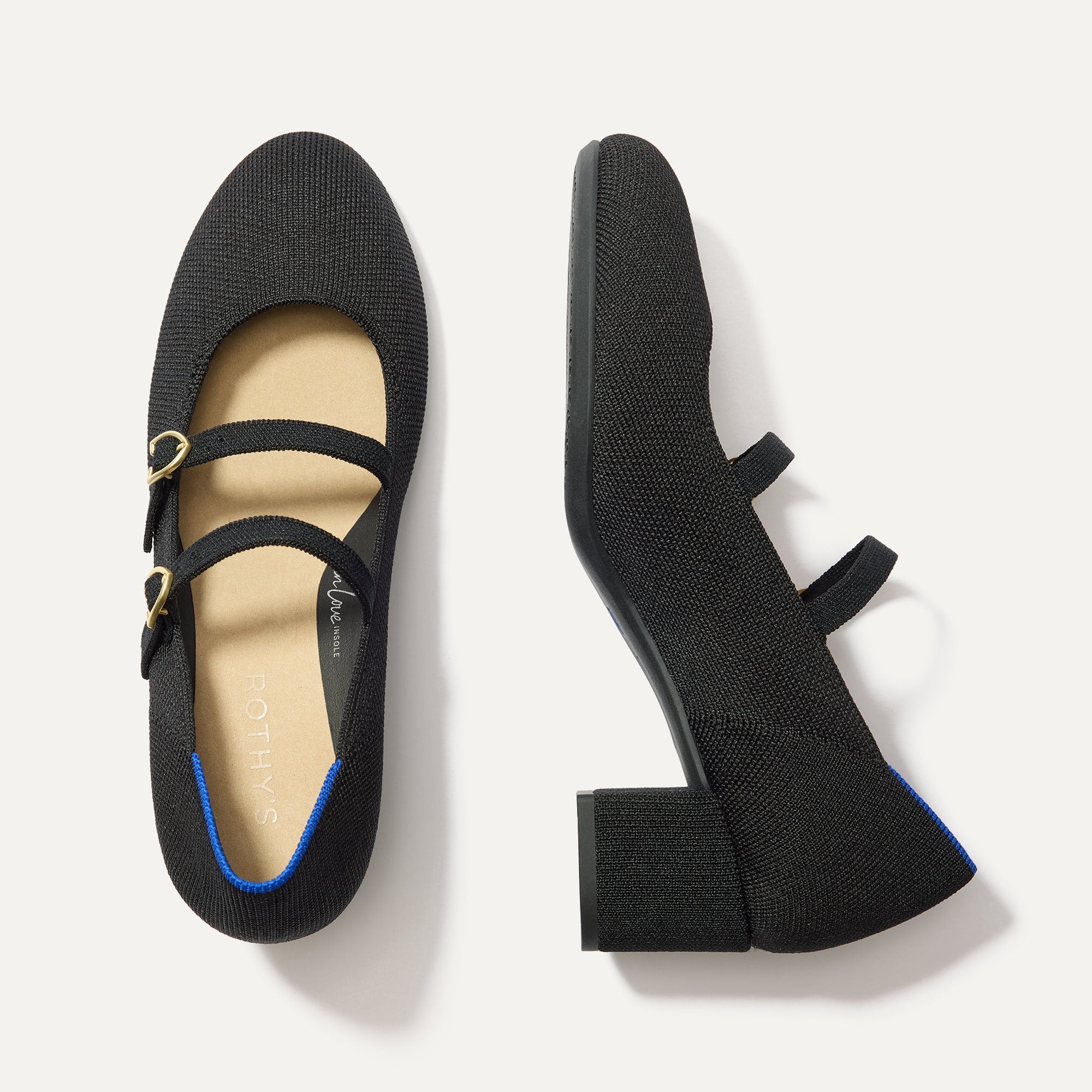 The Double Buckle Mary Jane Heel   Black