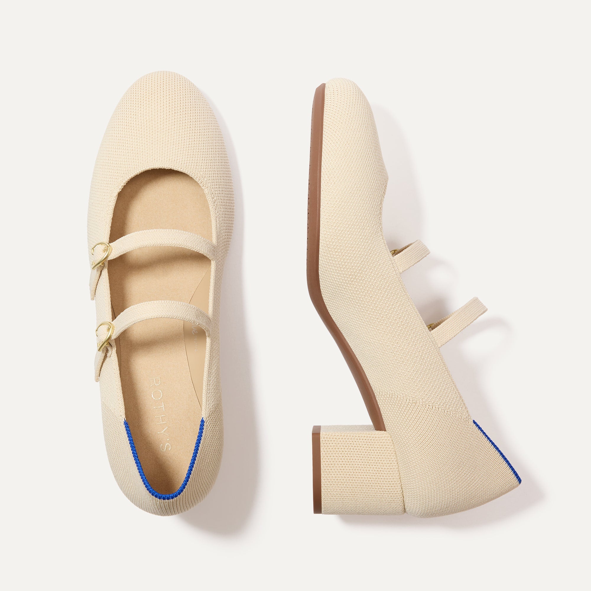 The Double Buckle Mary Jane Heel   Conch