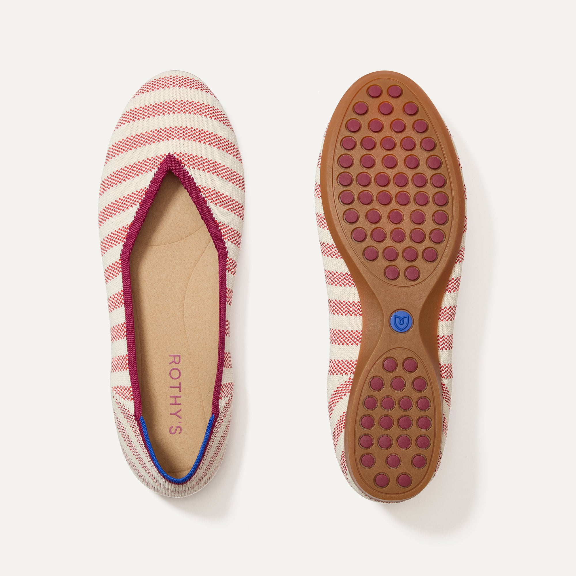 The Daily Flat Coral Cabana Stripe