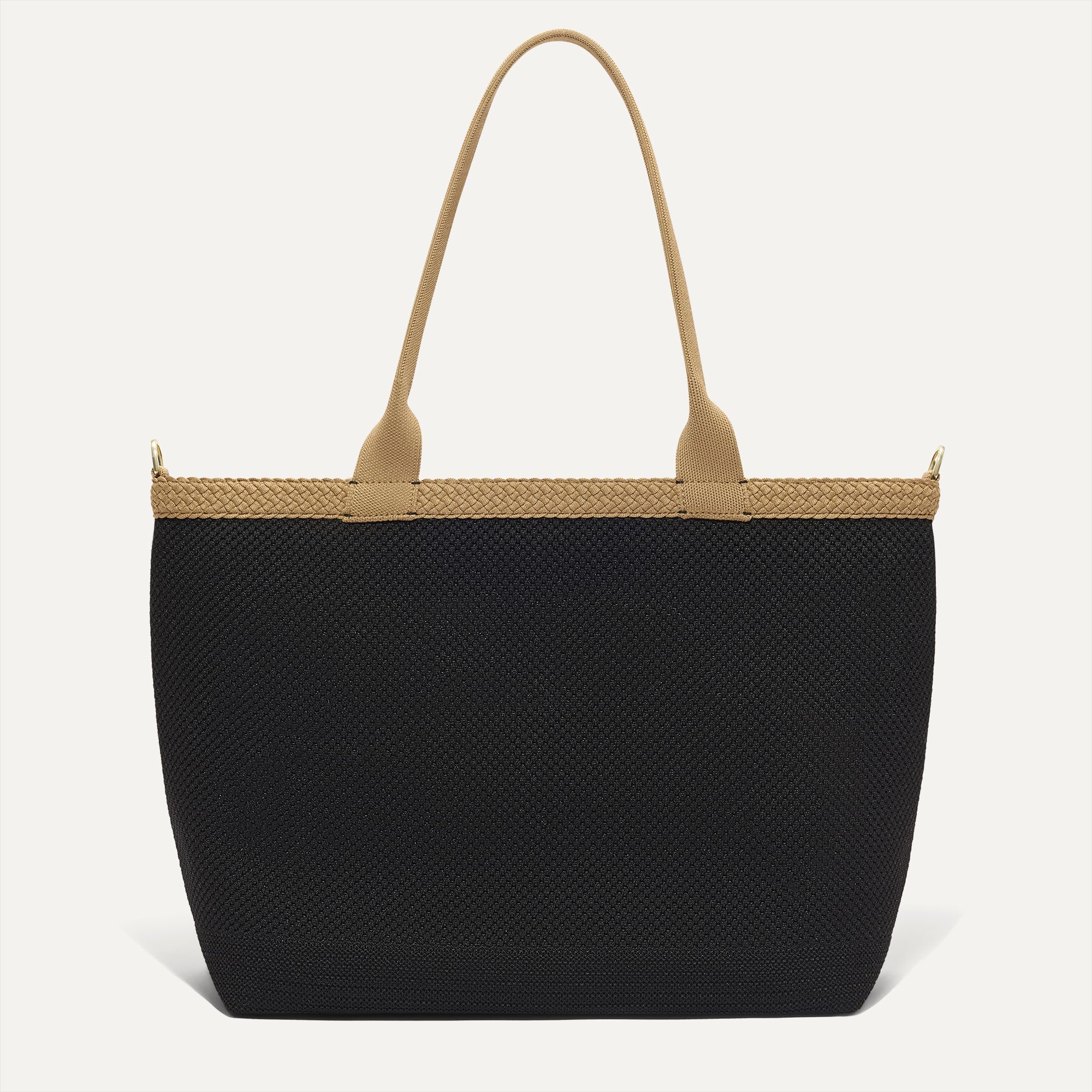 Alternative view of The Lightweight Zip Tote   Black Espresso Open Knit