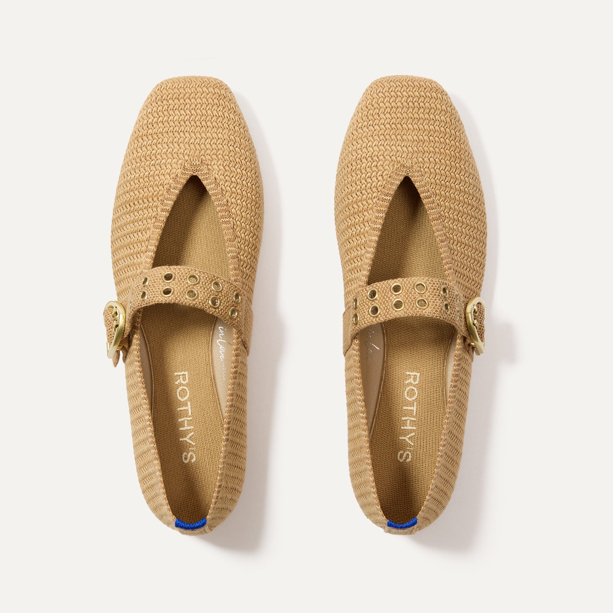 The Max Buckle Mary Jane Tan Woven