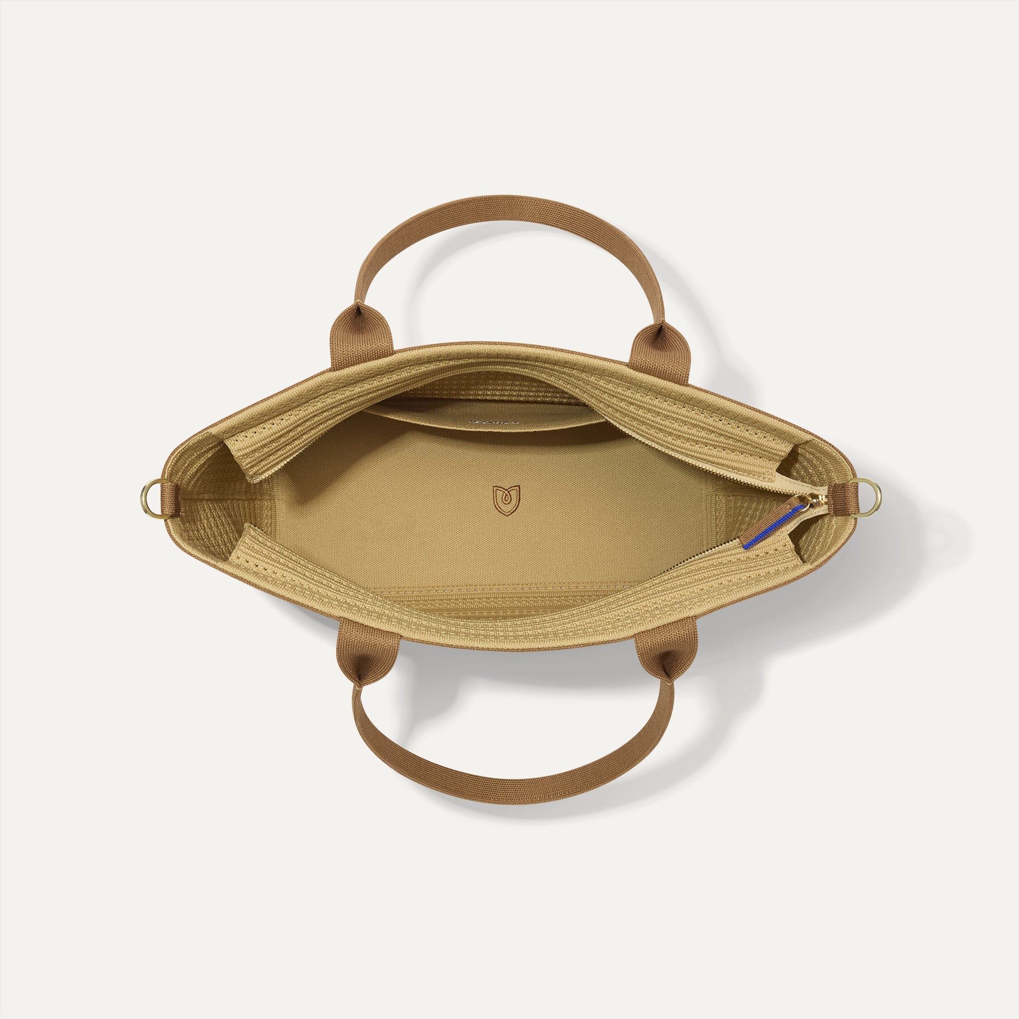 The Lightweight Zip Tote Brown Butter Crochet - Image 6