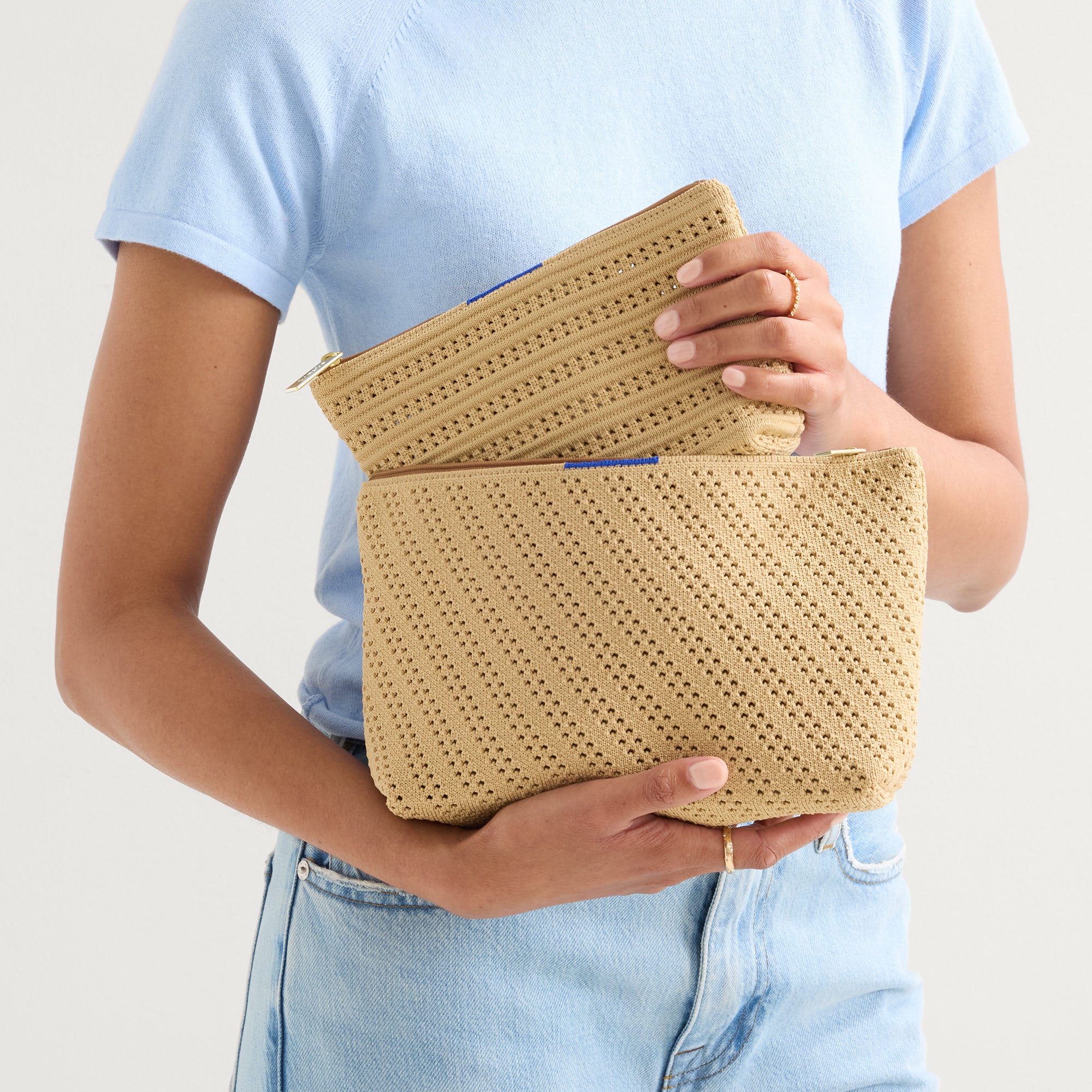 The Travel Pouch Set Brown Butter Crochet - Image 3