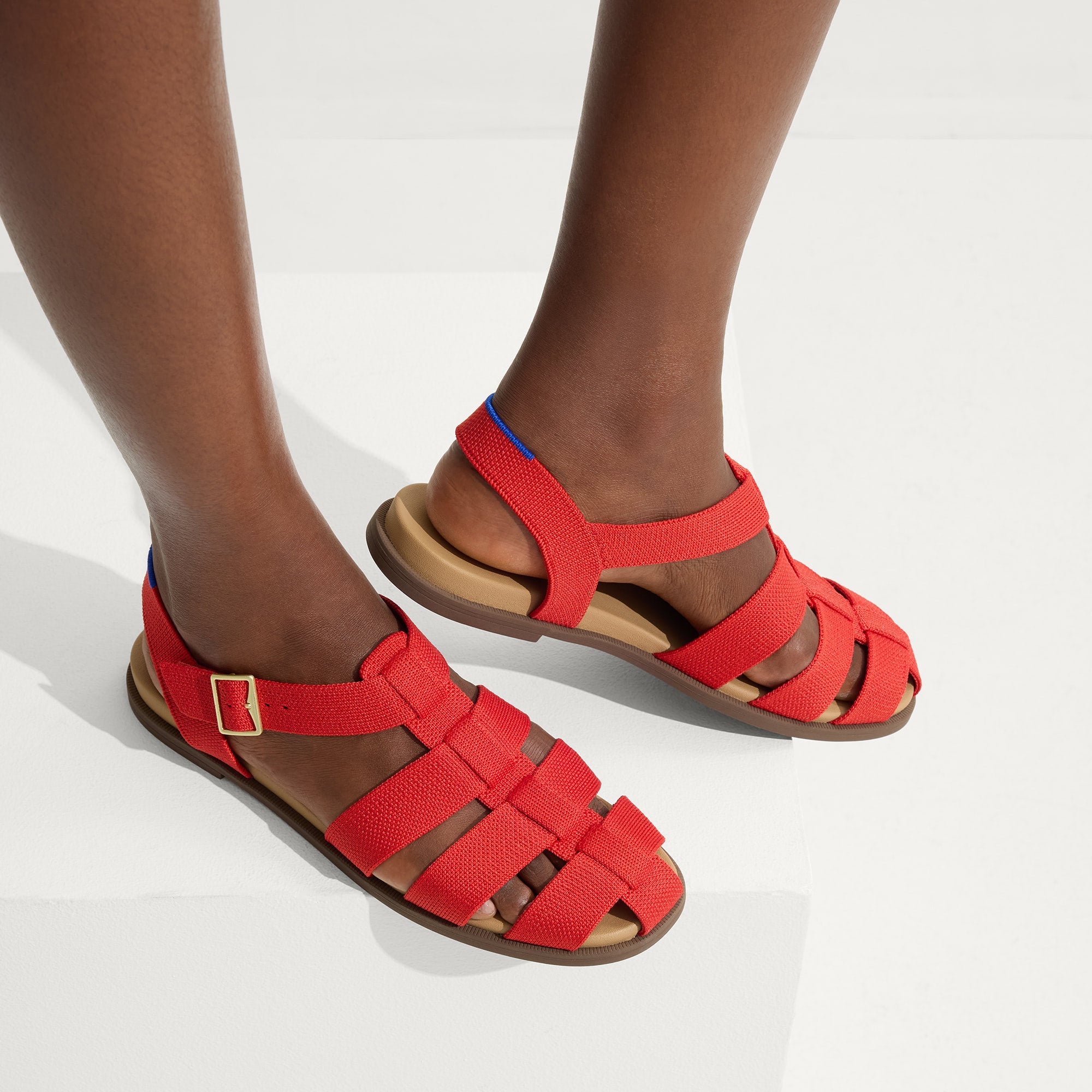 Alternative view of The Fisherman Sandal   Scarlet